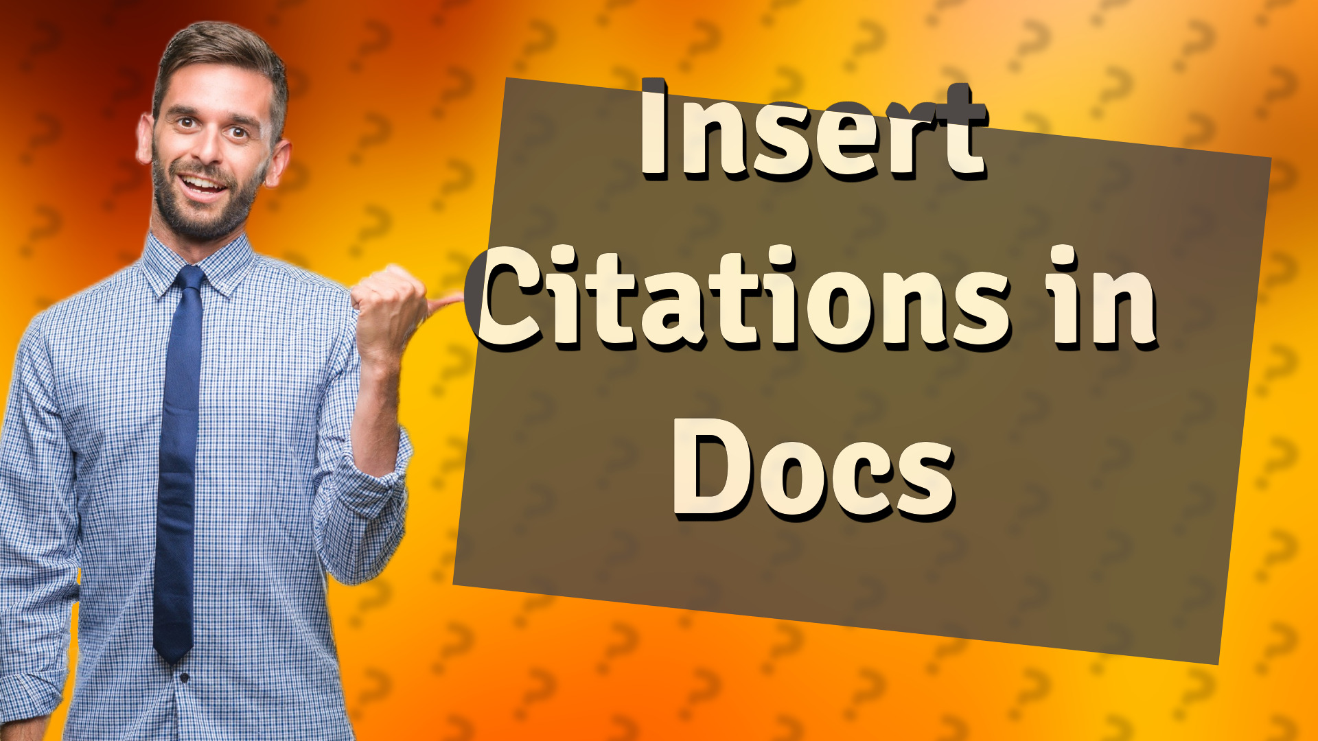 Insert Citations in Docs