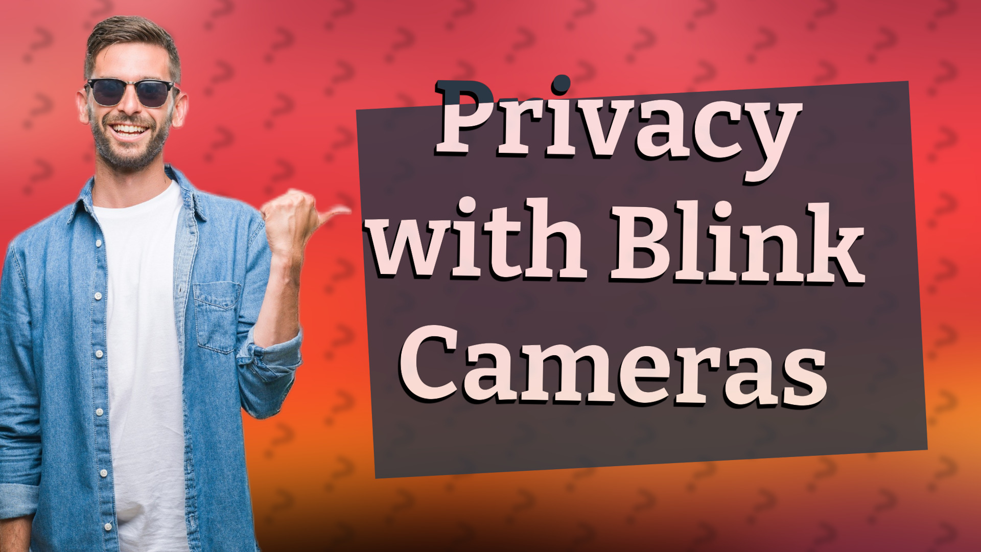 Privacy with Blink Cameras
