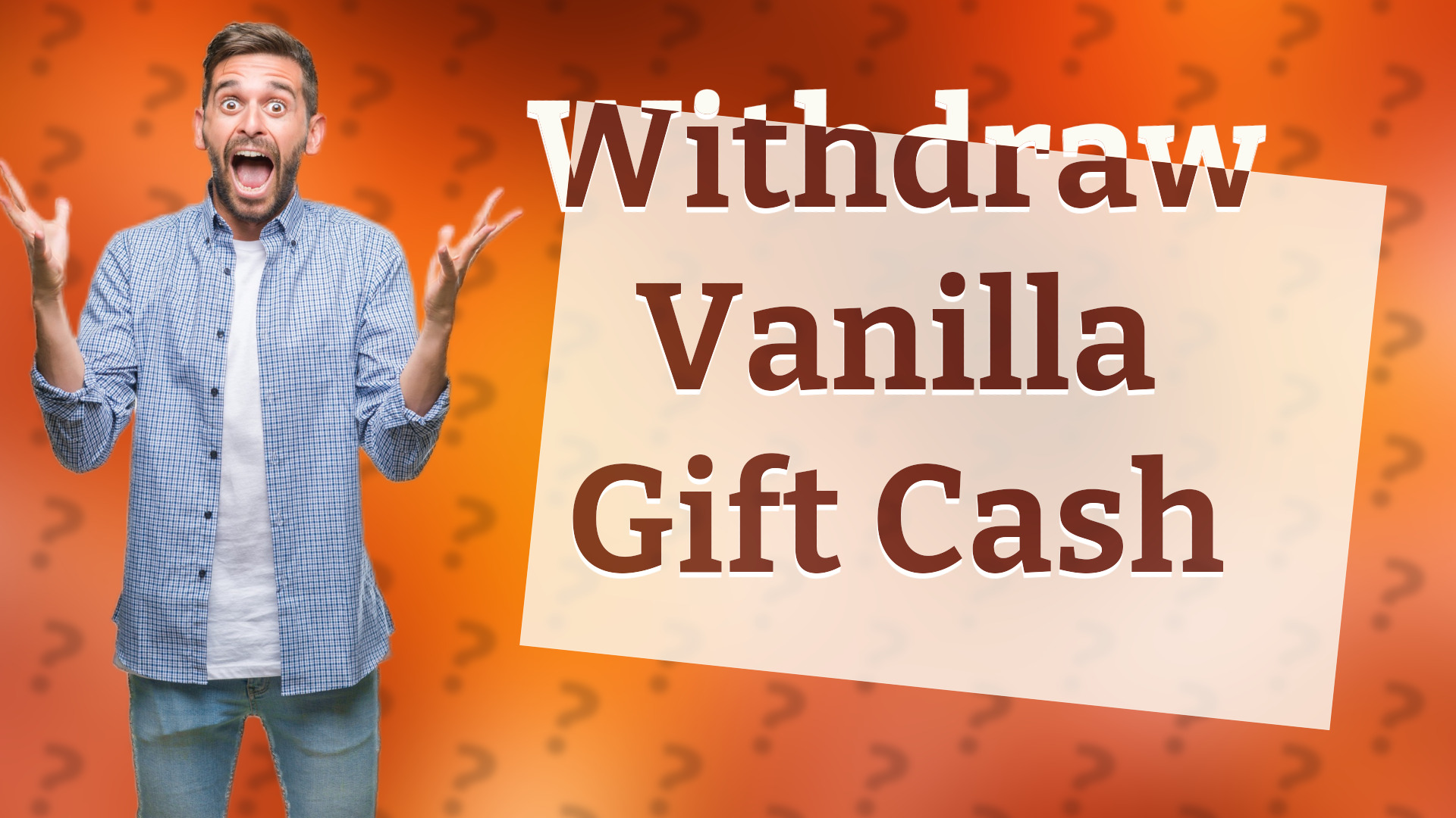Withdraw Vanilla Gift Cash