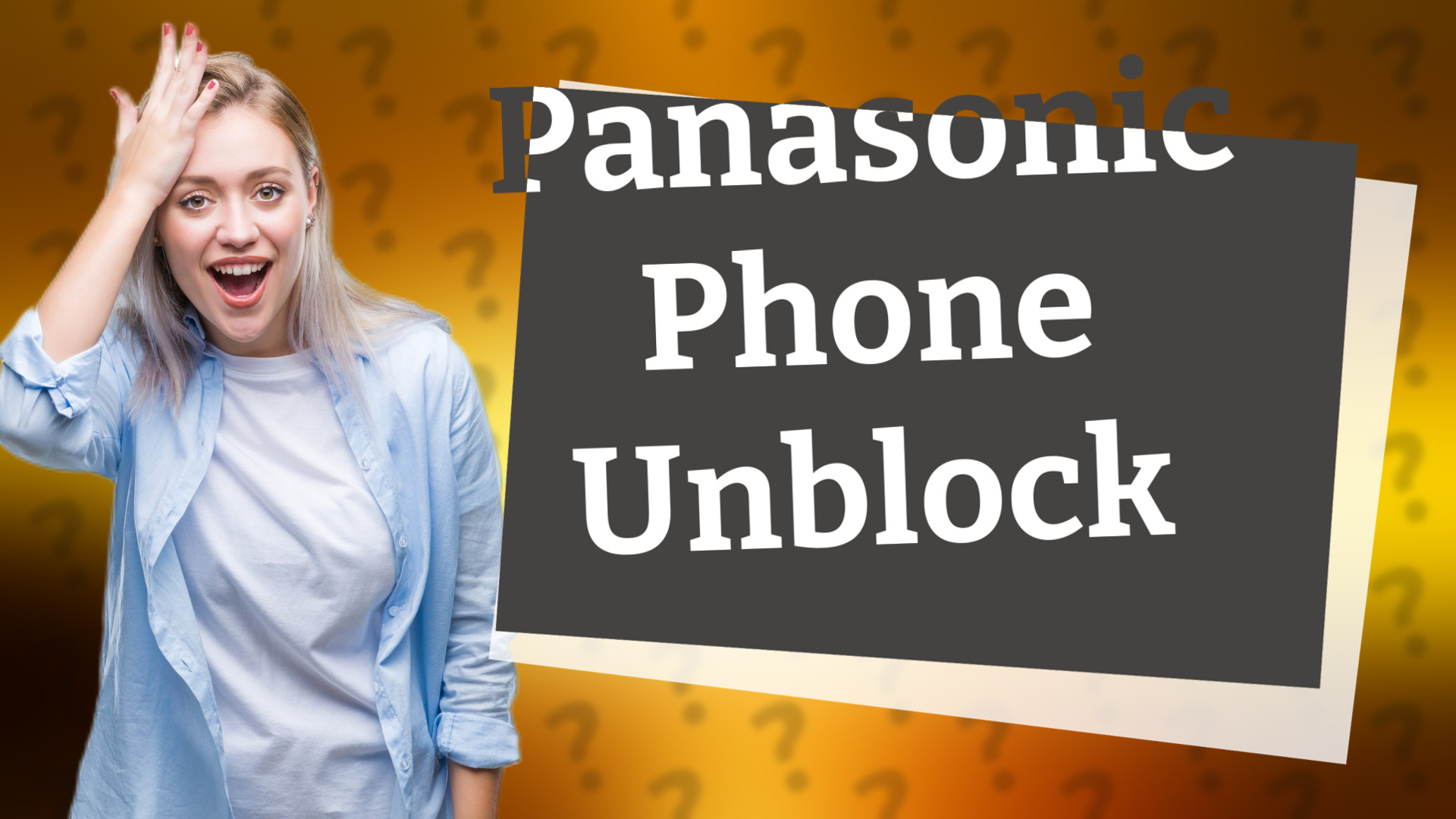 Panasonic Phone Unblock