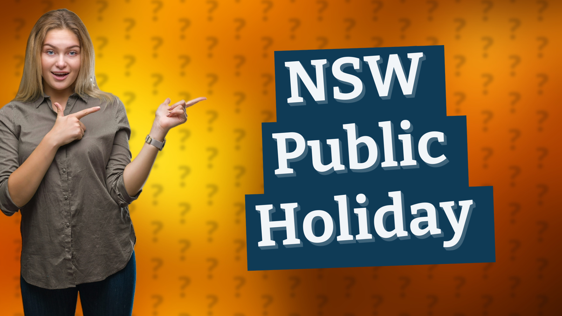 NSW Public Holiday