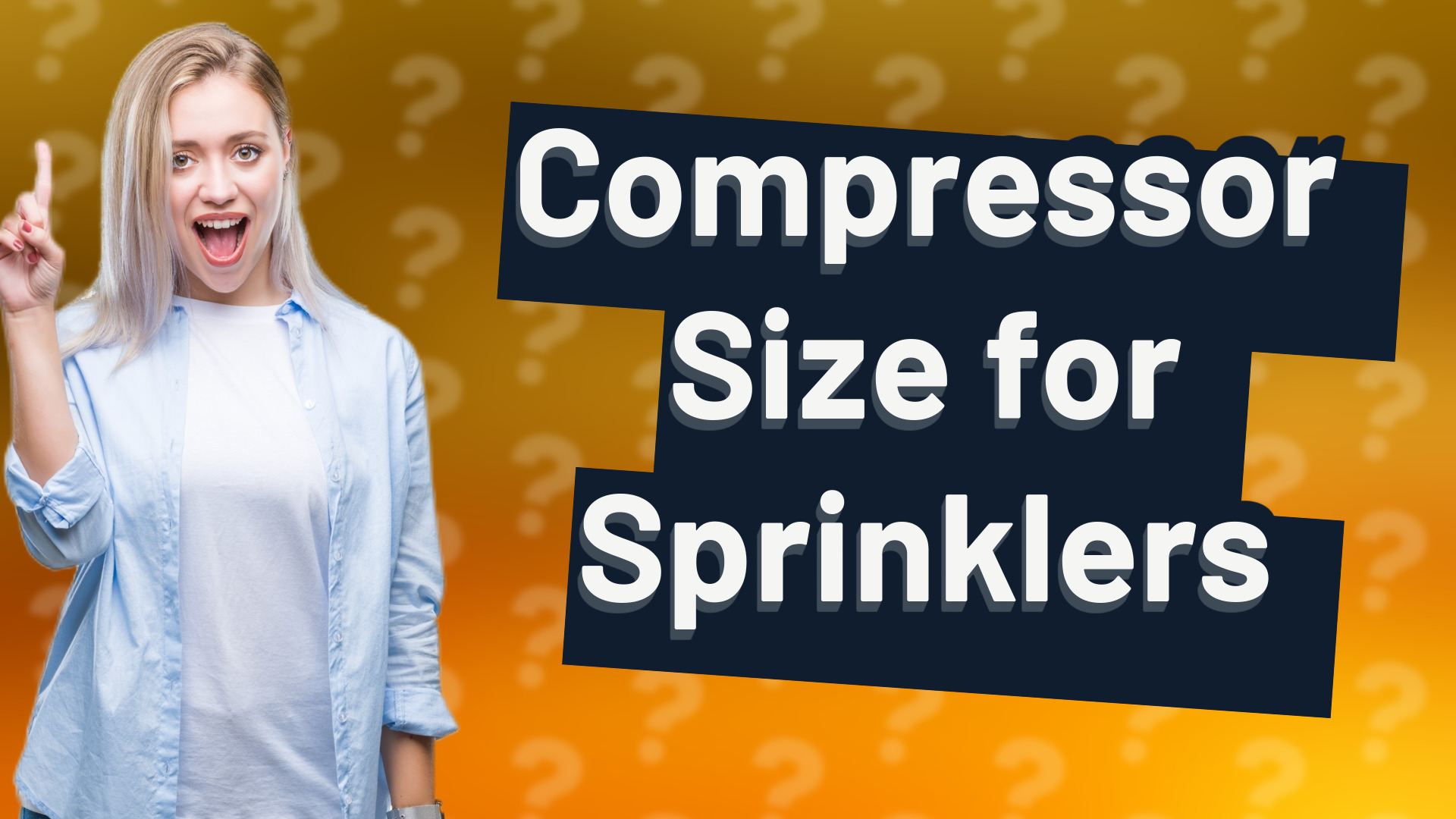 Compressor Size for Sprinklers