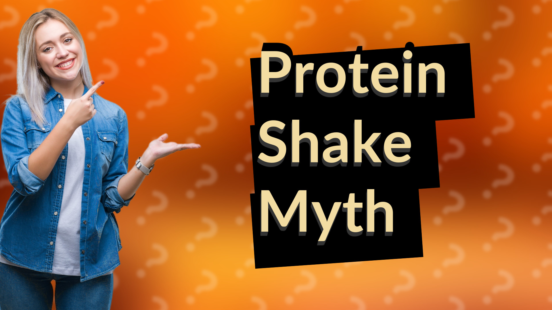 Protein Shake Myth