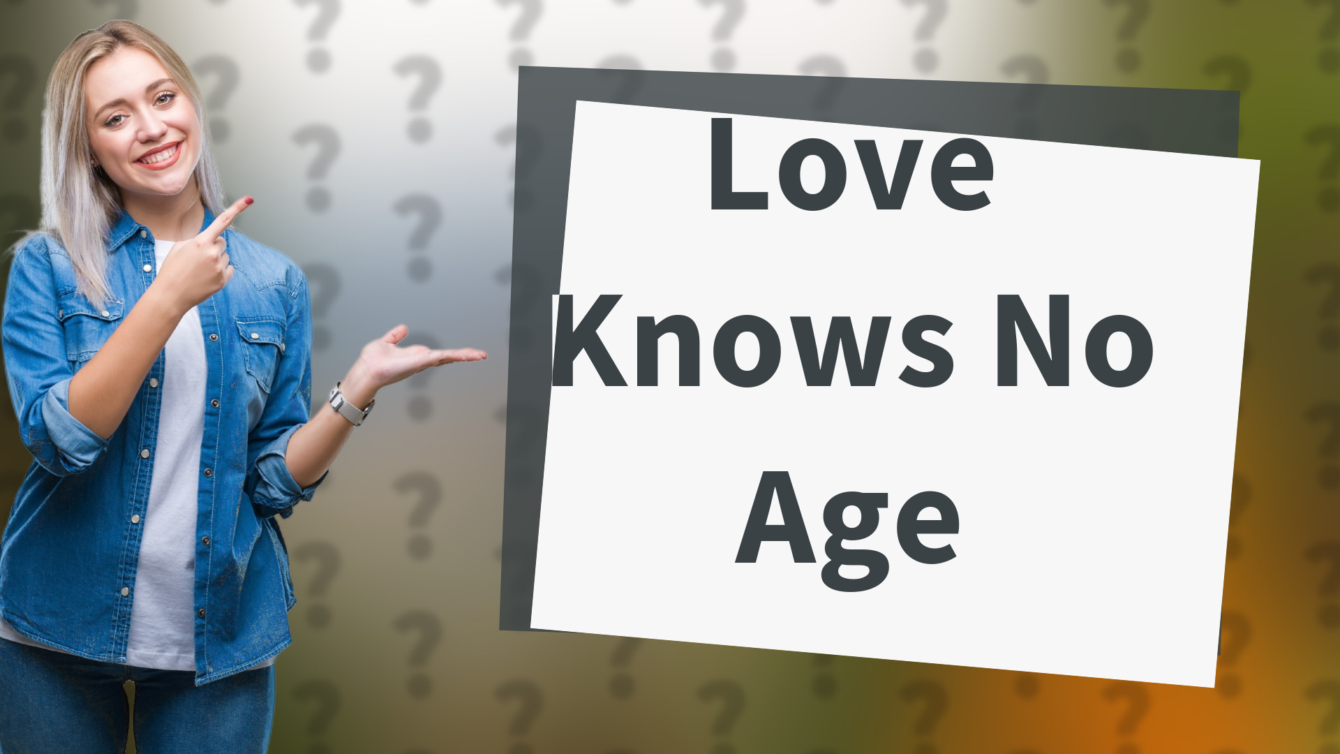 Love Knows No Age