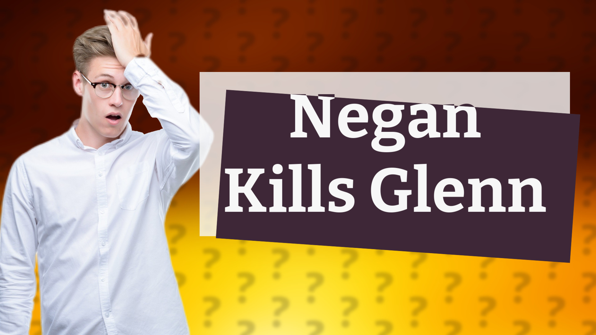 Negan Kills Glenn
