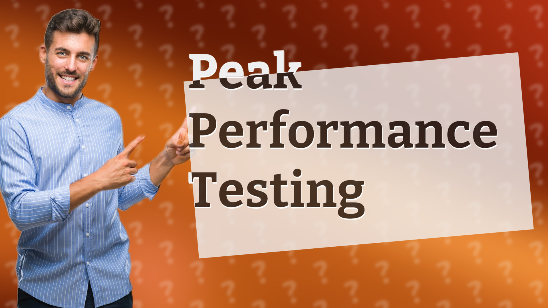 Peak Performance Testing