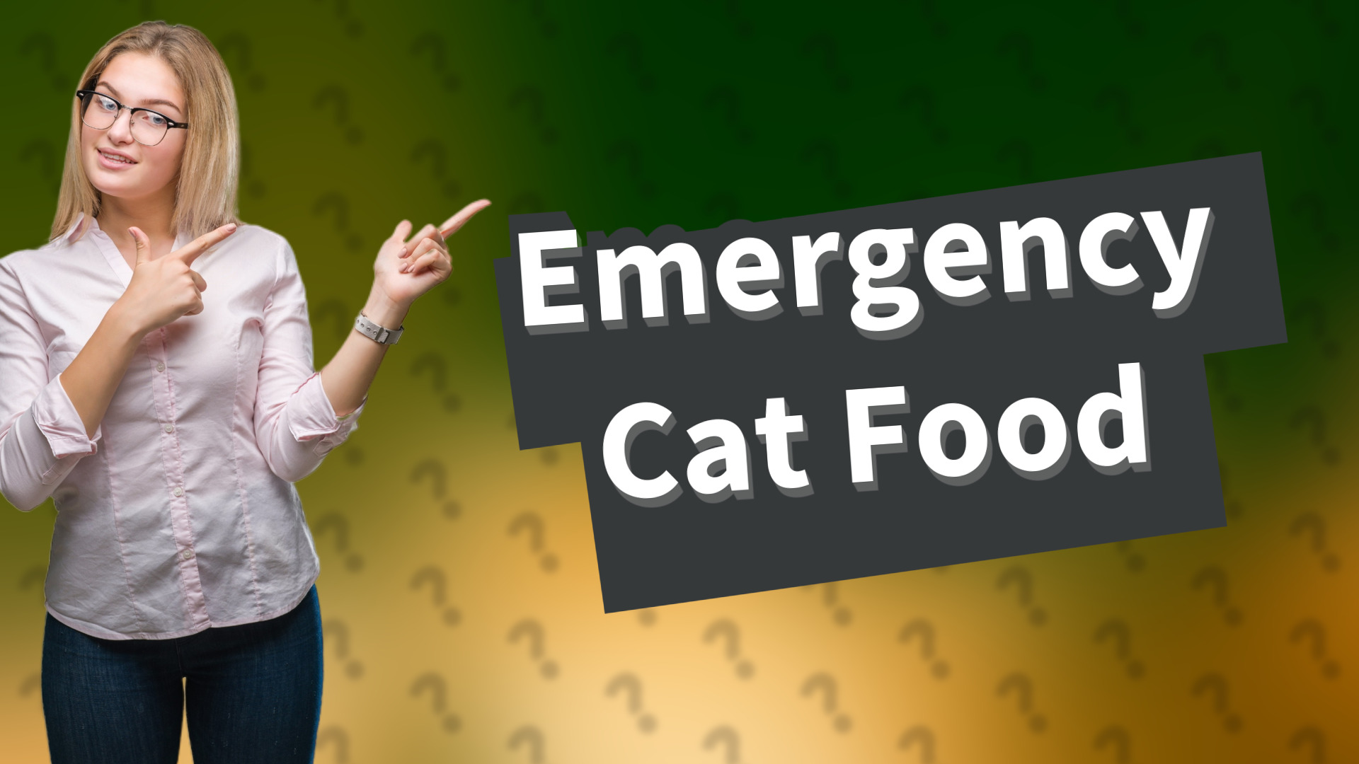 Emergency Cat Food