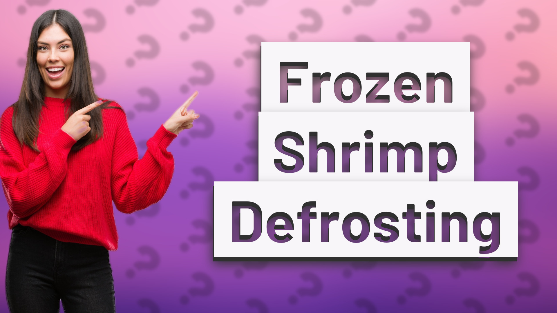 Frozen Shrimp Defrosting