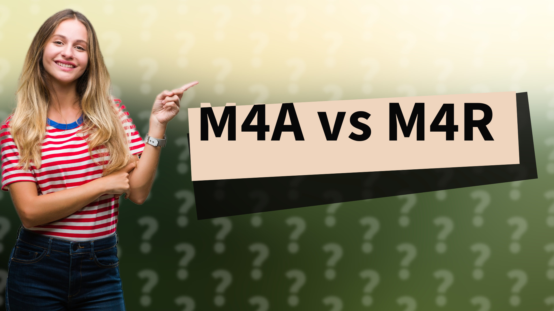 M4A vs M4R