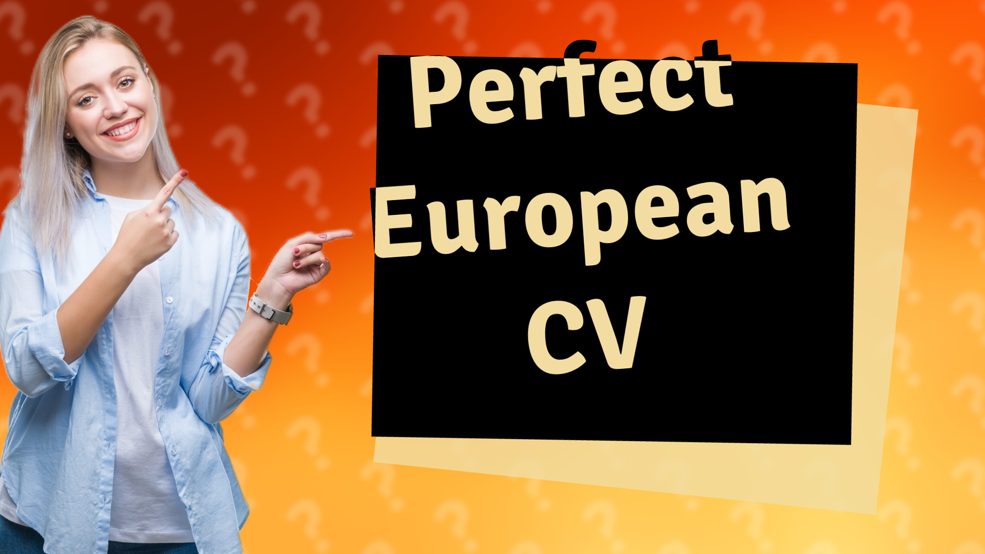 Perfect European CV