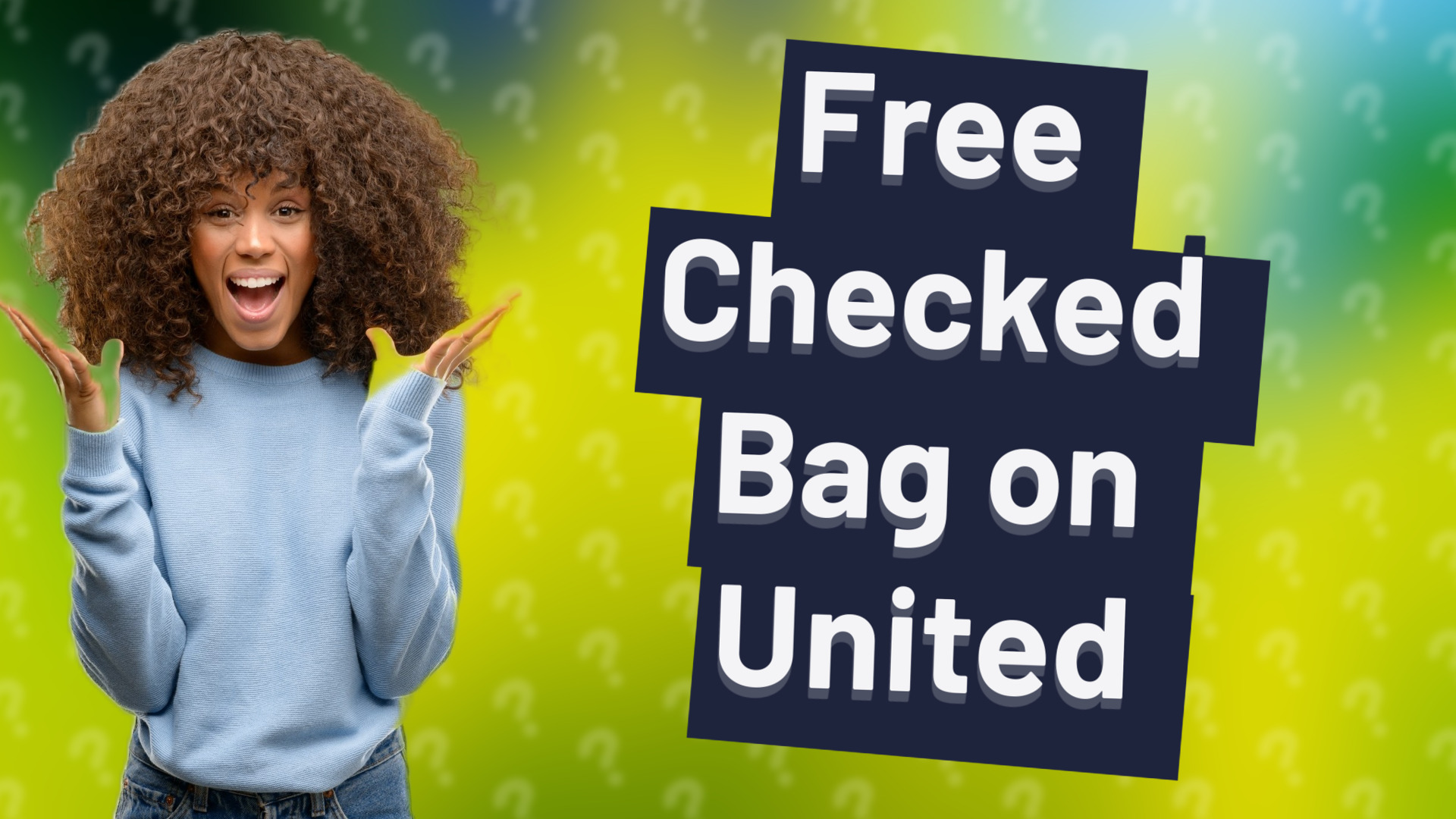Free Checked Bag on United