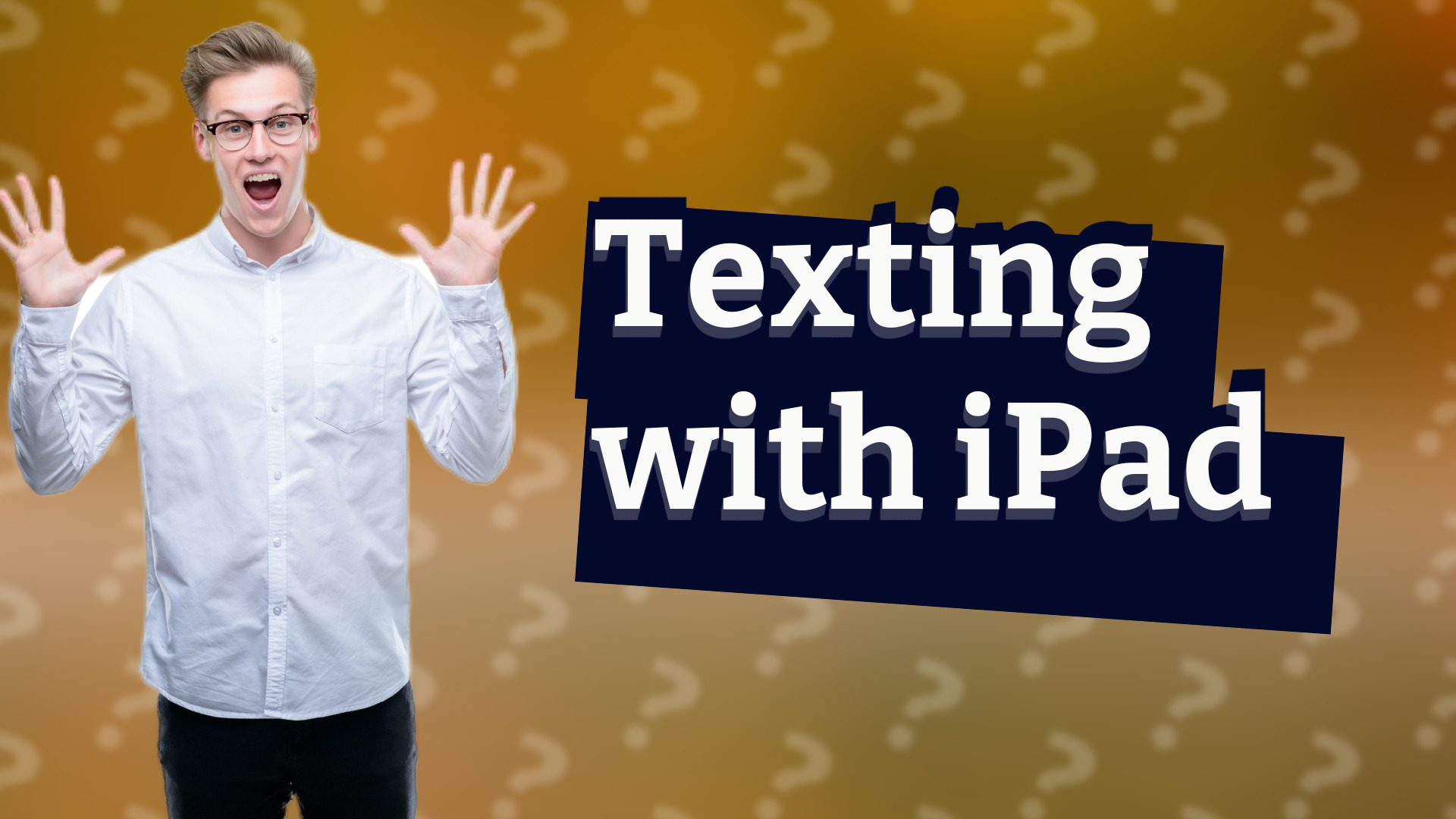 Texting with iPad