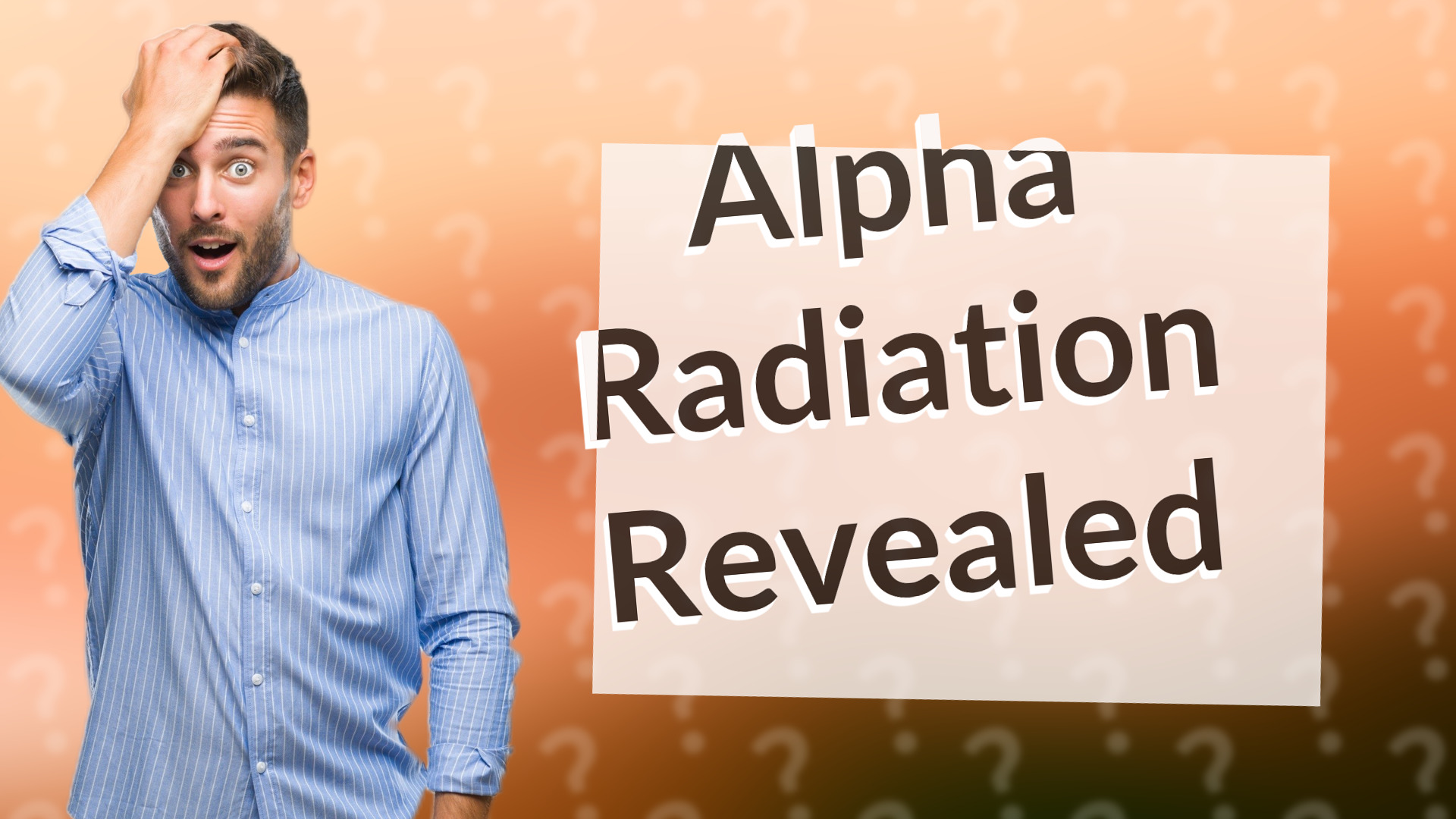 Alpha Radiation Revealed
