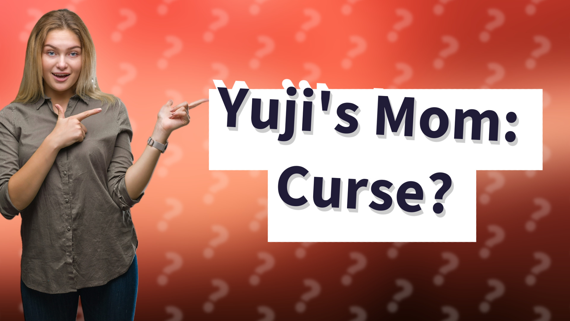 Yuji's Mom: Curse?