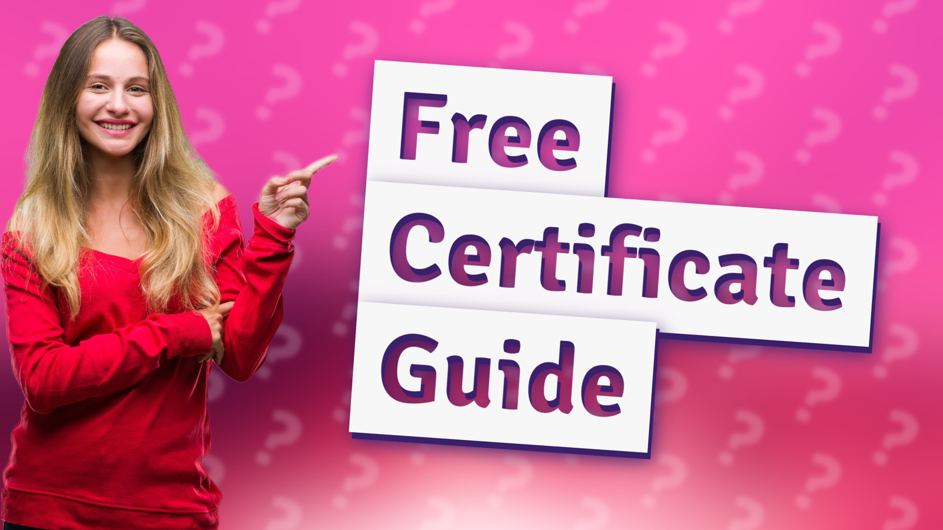 Free Certificate Guide
