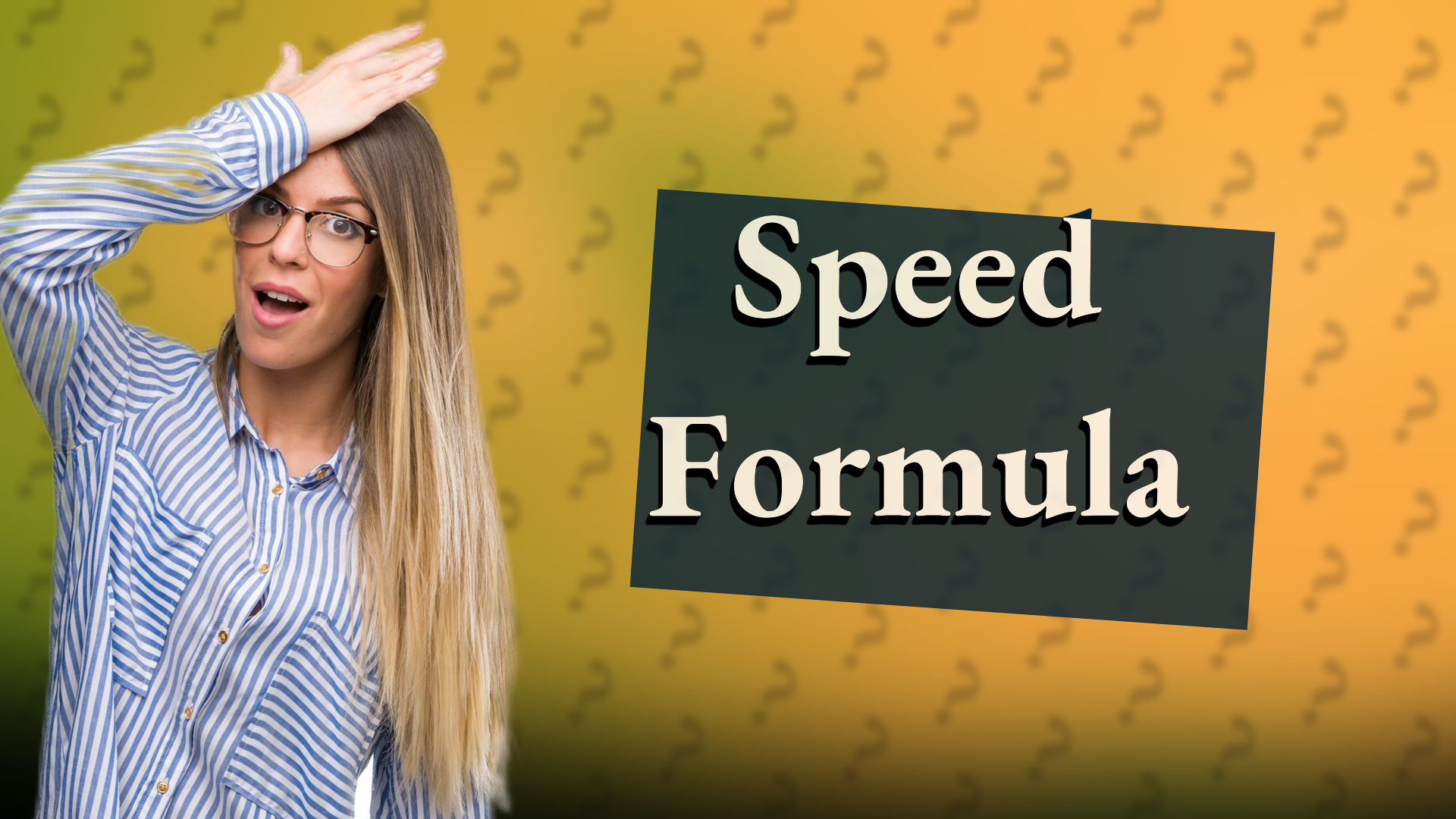 Speed Formula