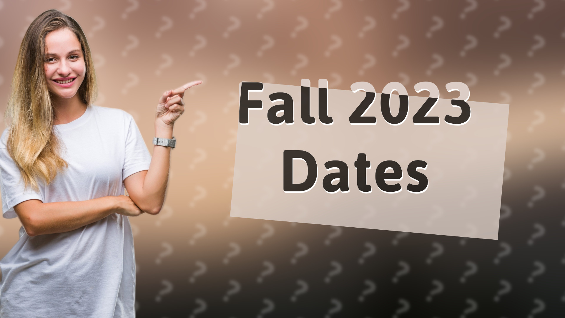 Fall 2023 Dates