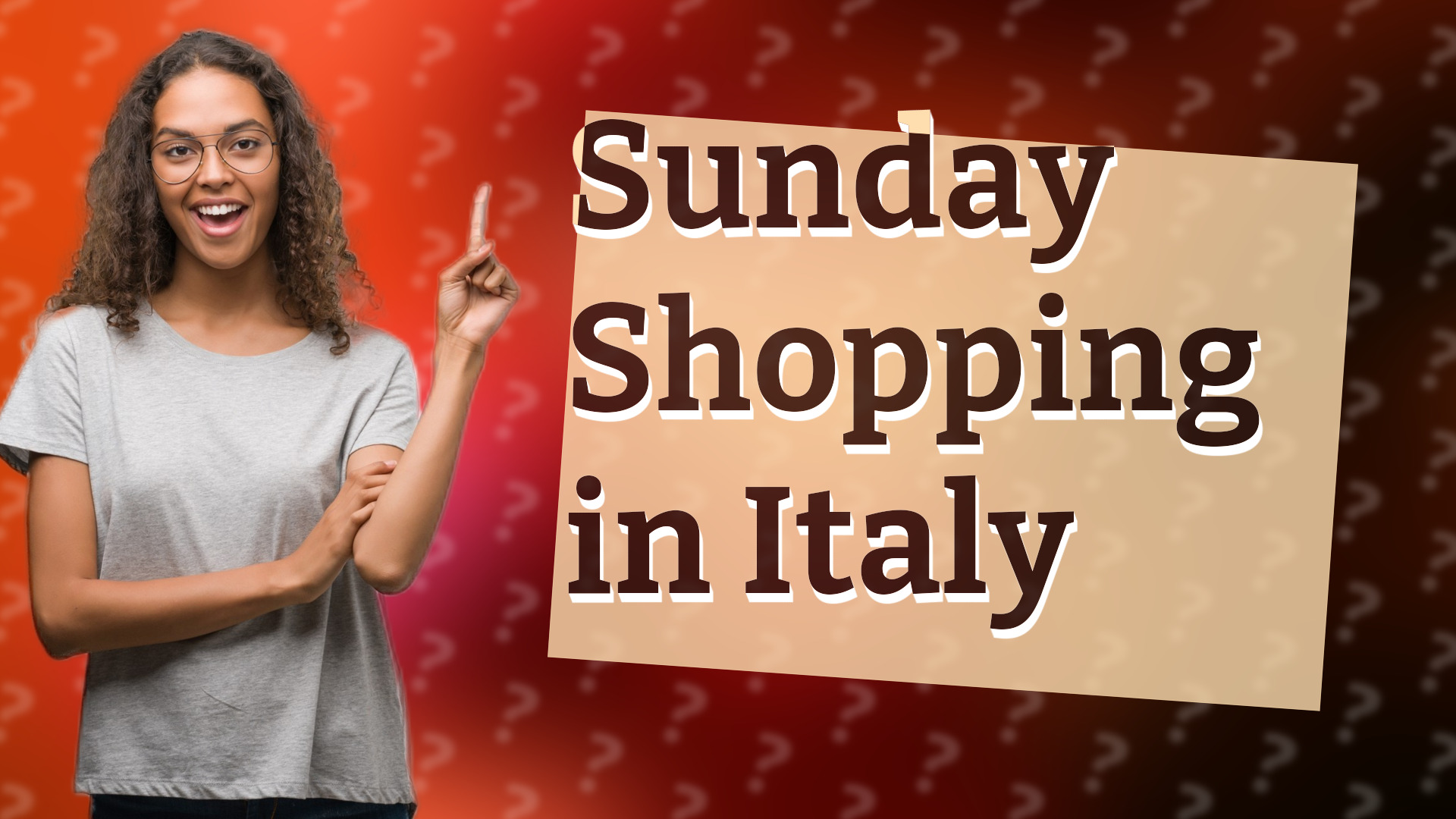 Sunday Shopping in Italy