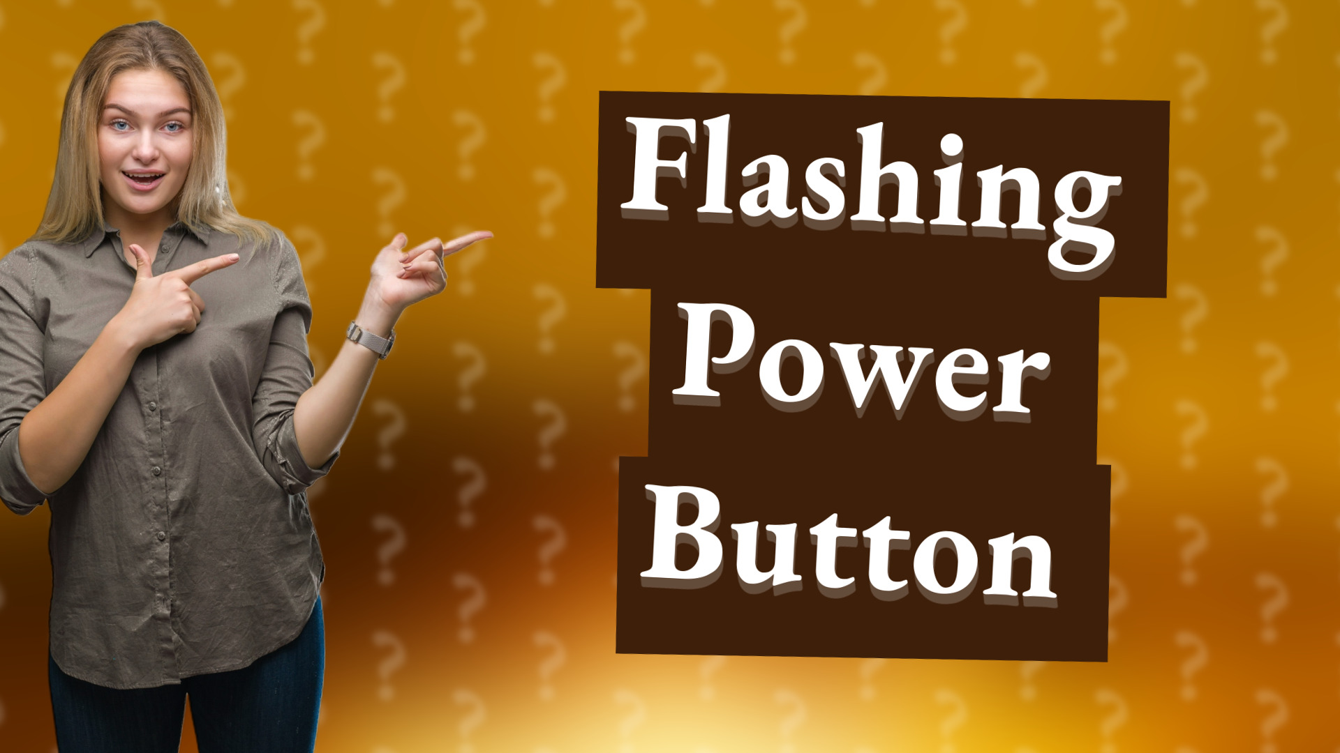 Flashing Power Button