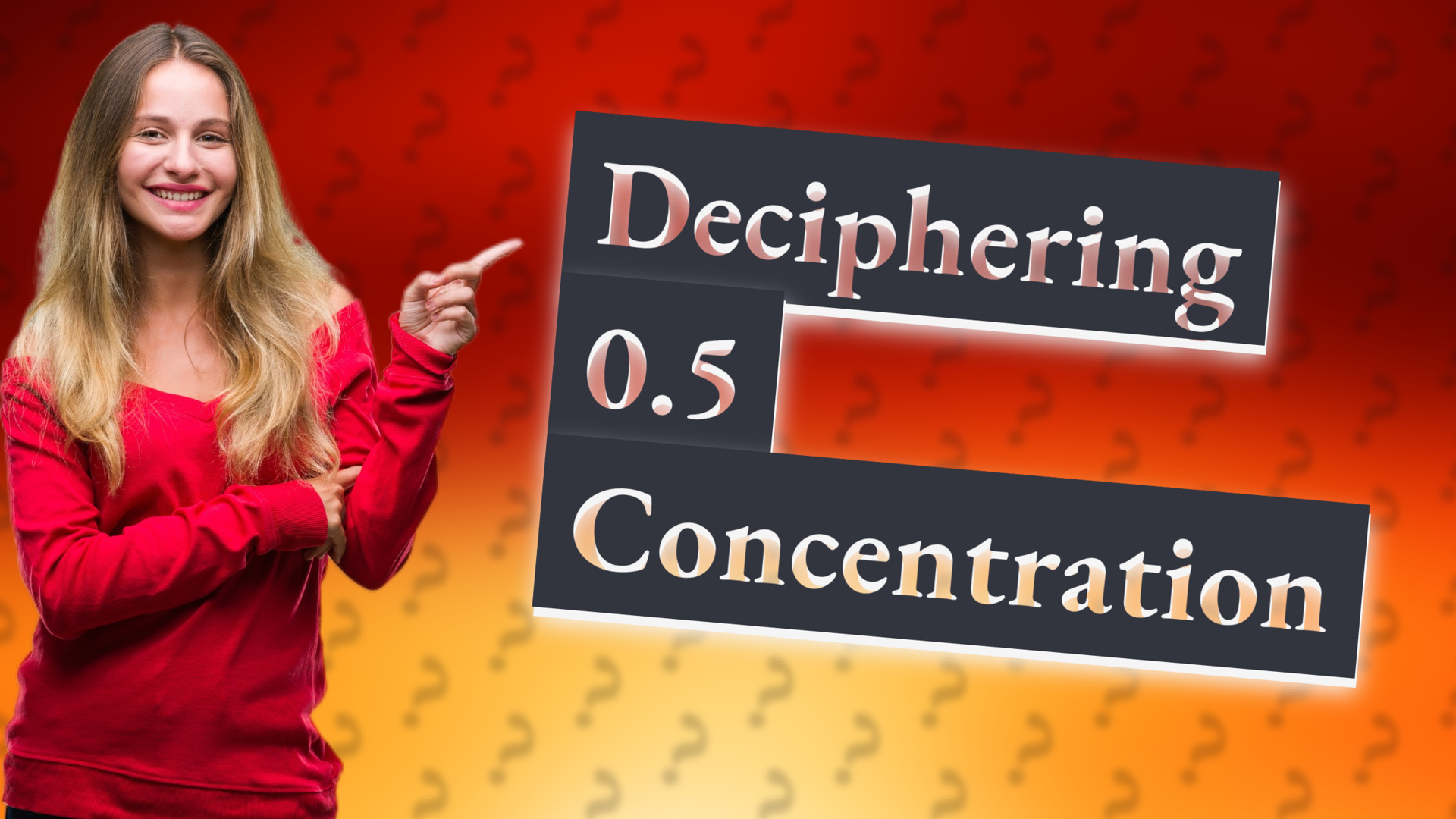 Deciphering 0.5 Concentration