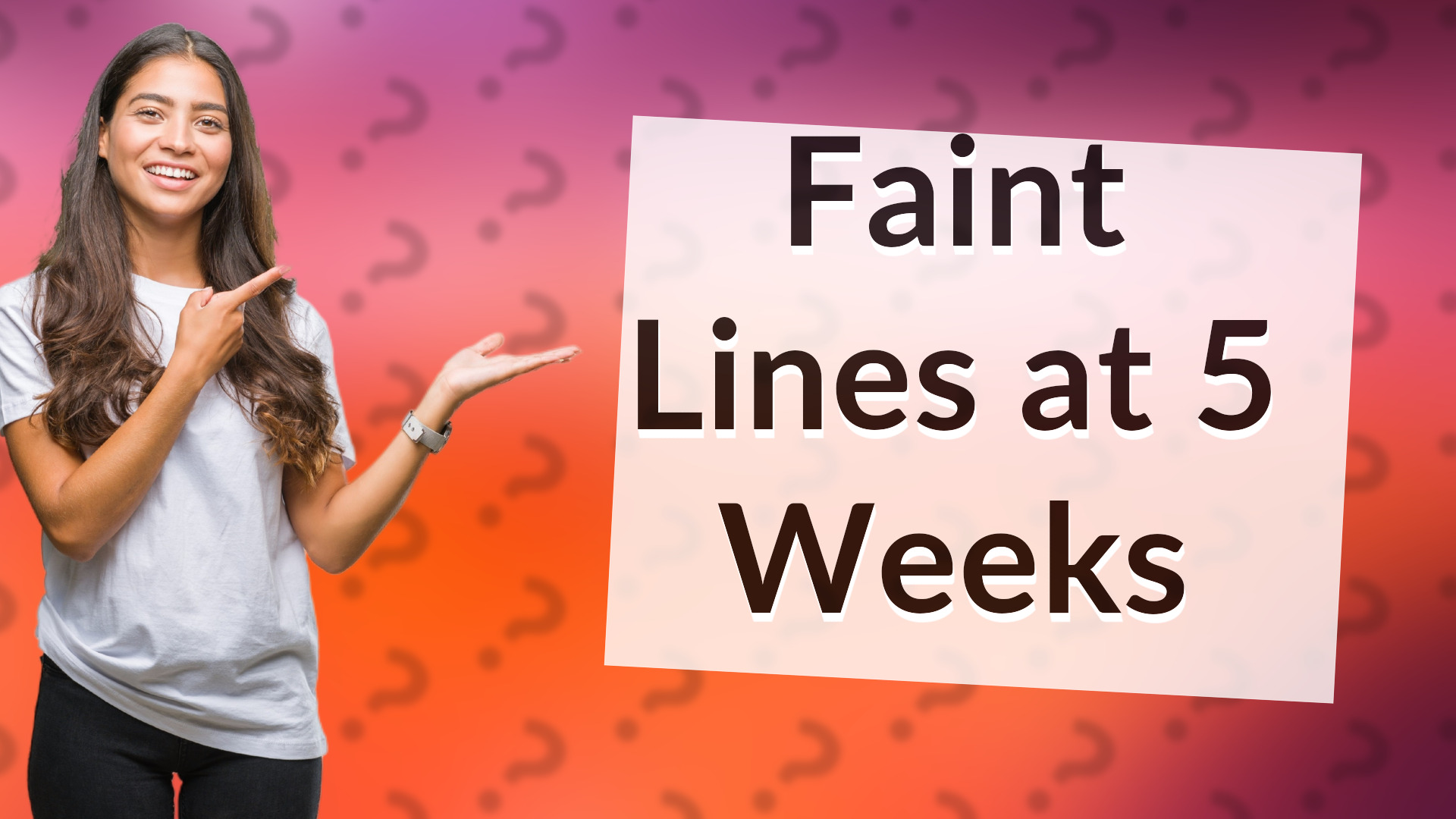 Faint Lines at 5 Weeks
