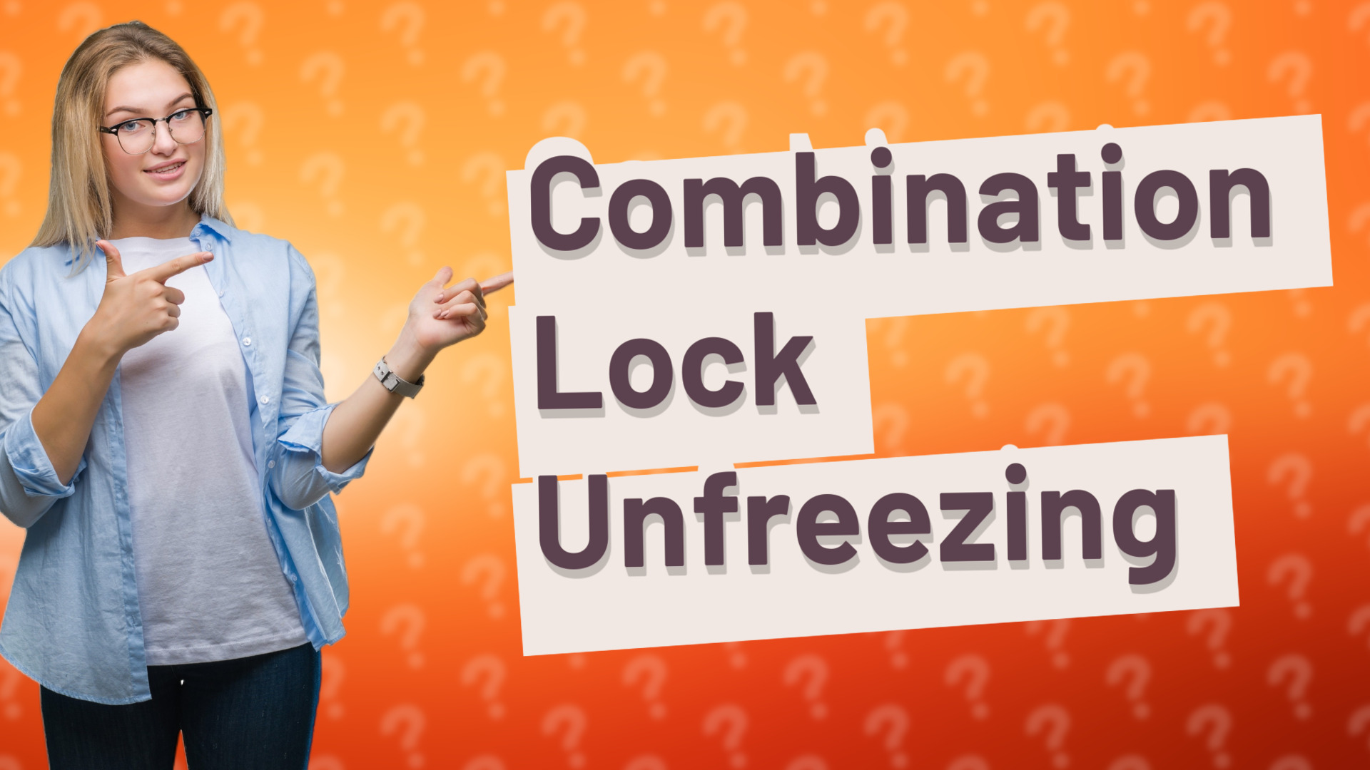 Combination Lock Unfreezing