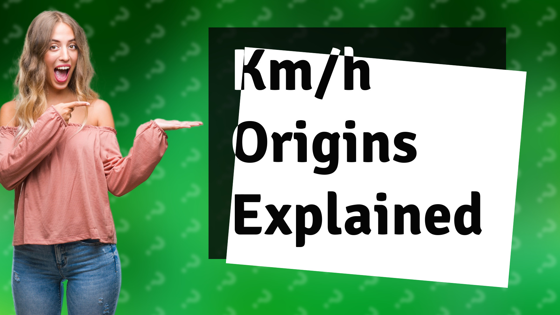 Km/h Origins Explained
