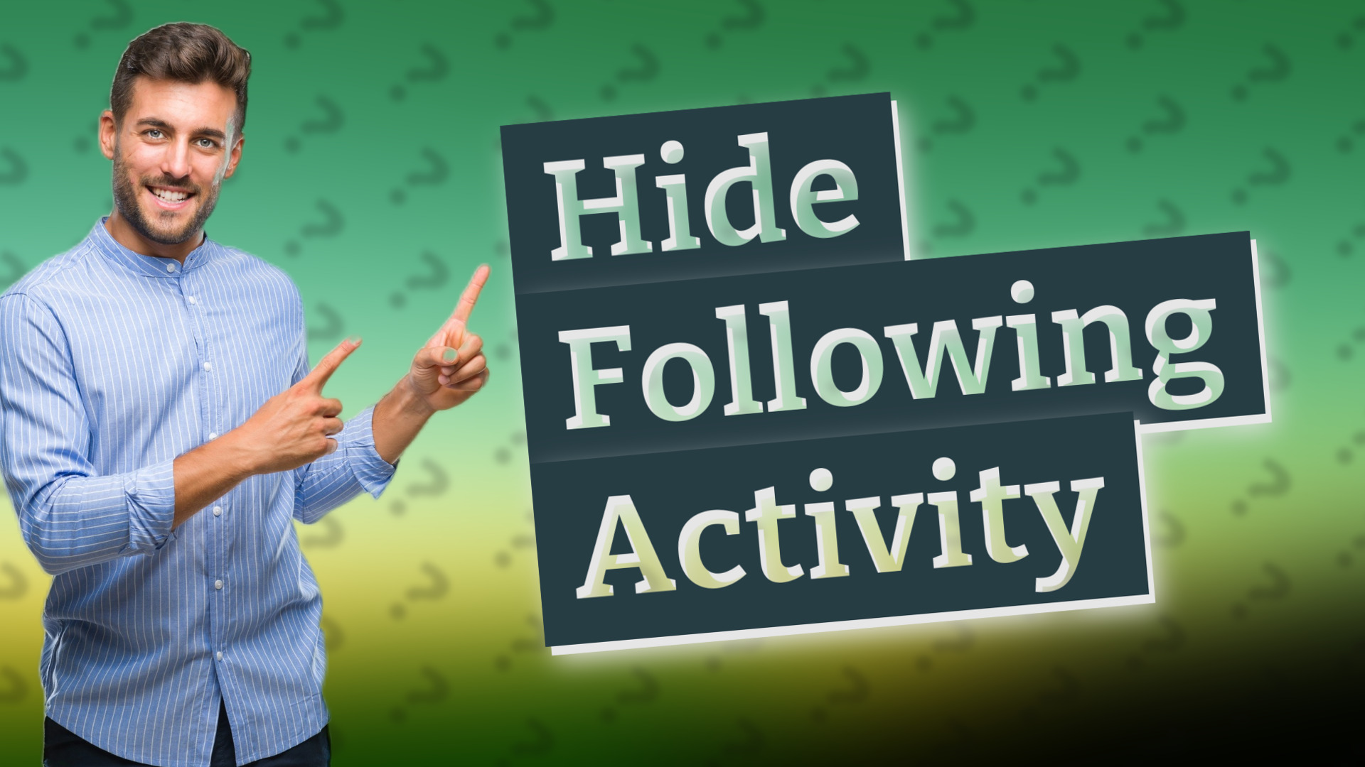 Hide Following Activity