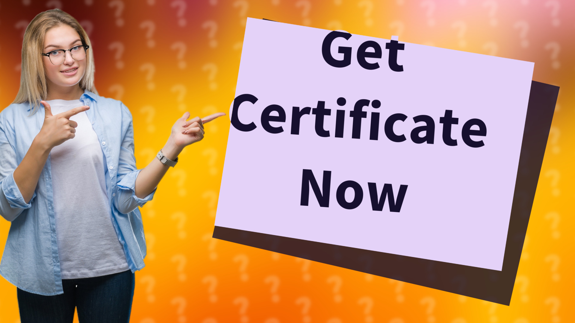 Get Certificate Now