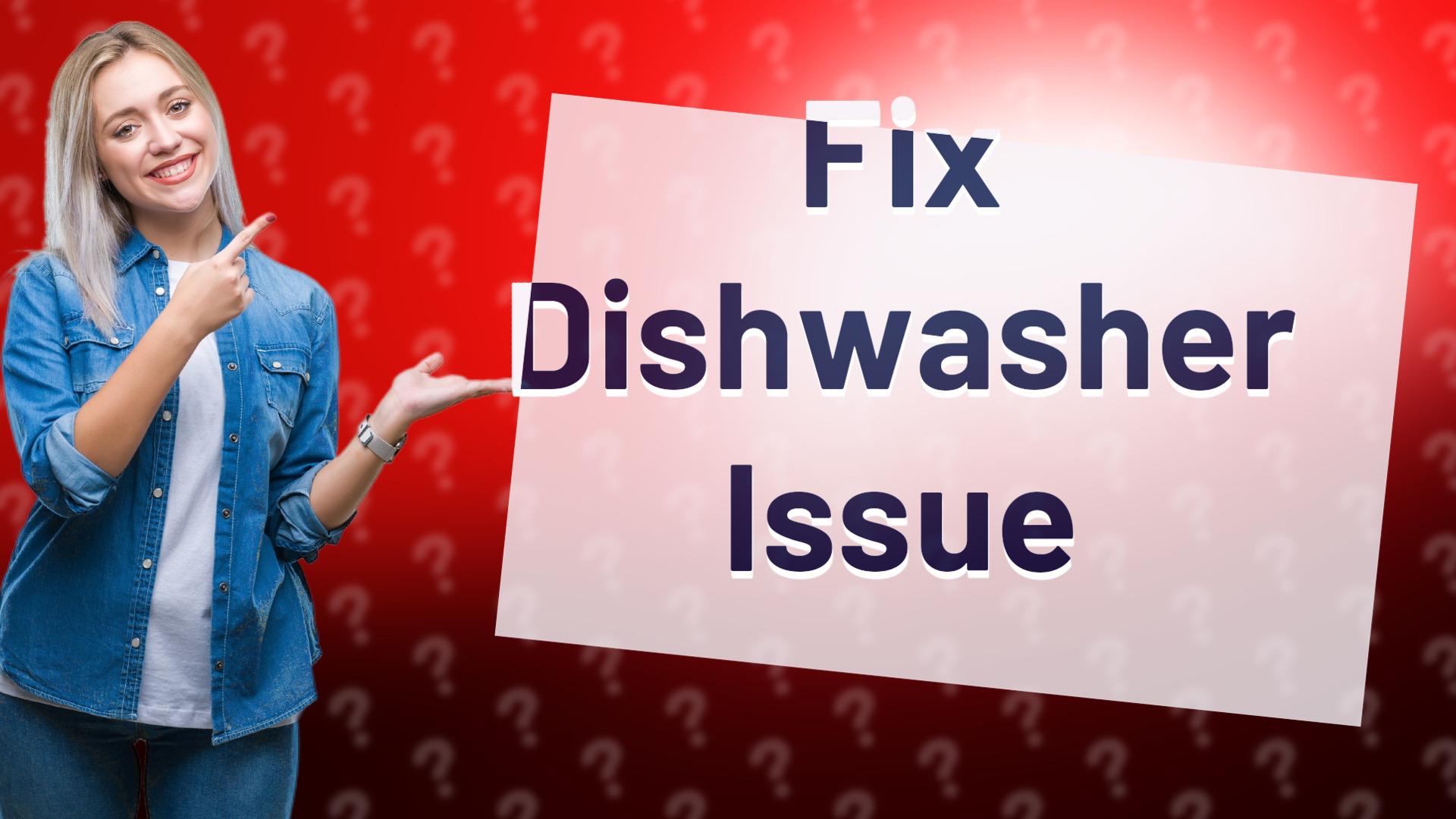 Fix Dishwasher Issue