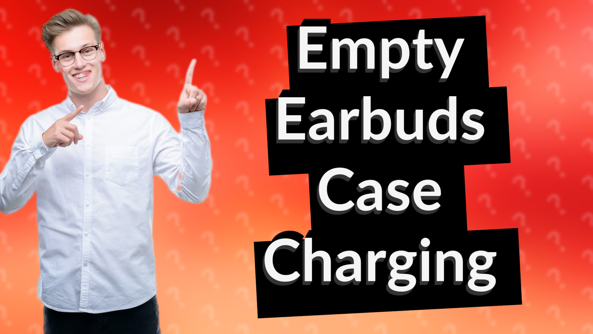 Empty Earbuds Case Charging