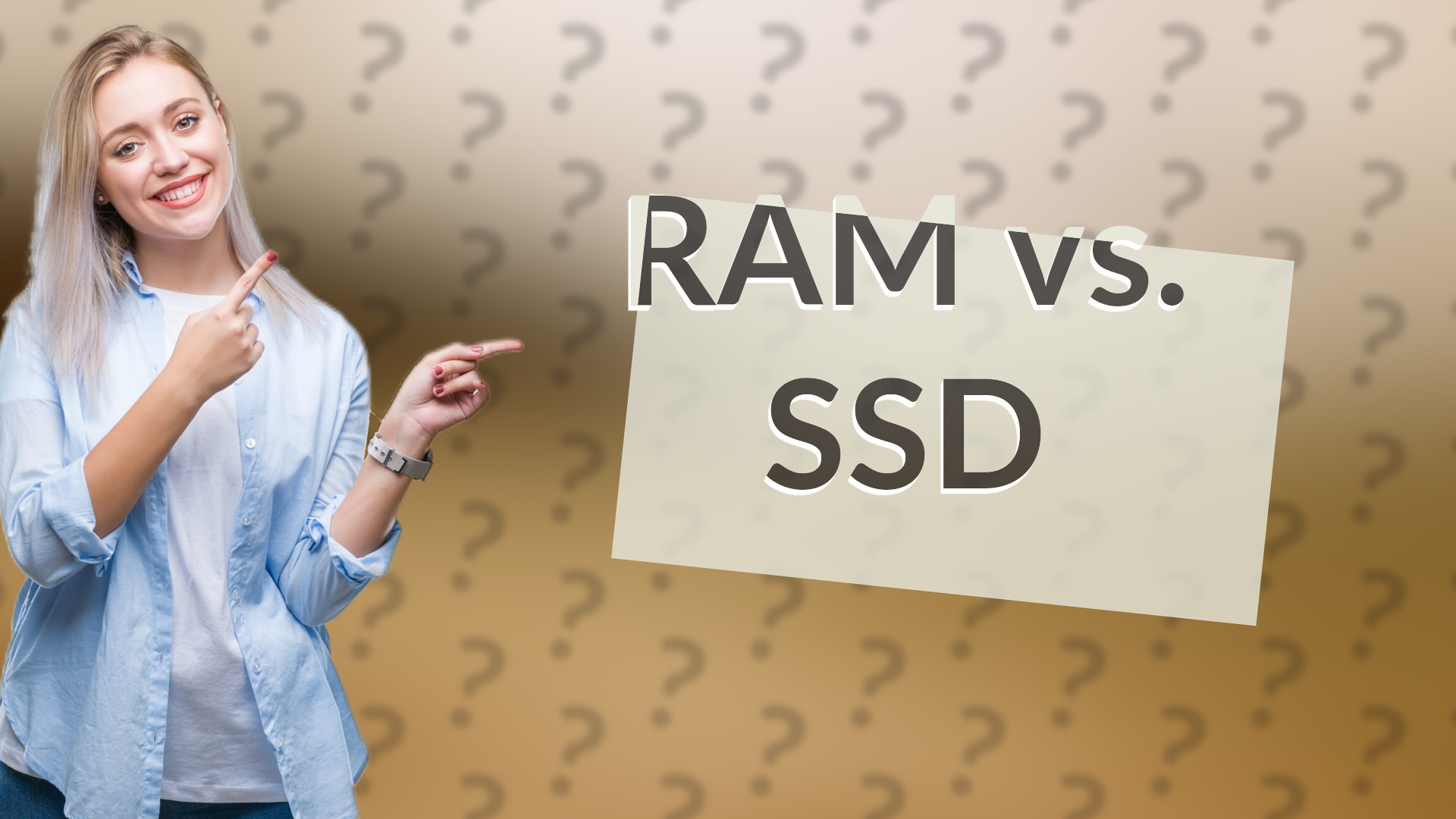 RAM vs. SSD