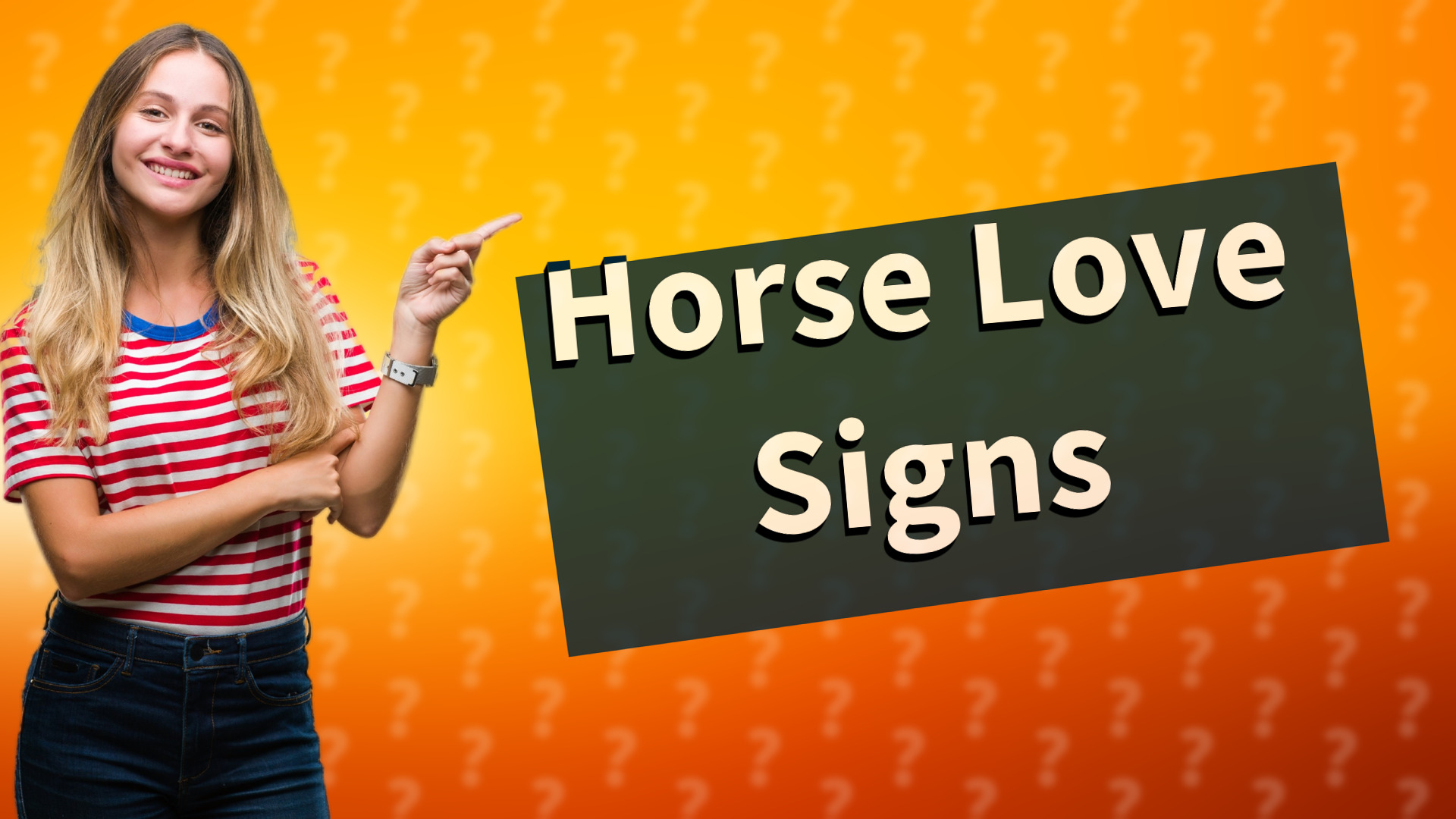 Horse Love Signs
