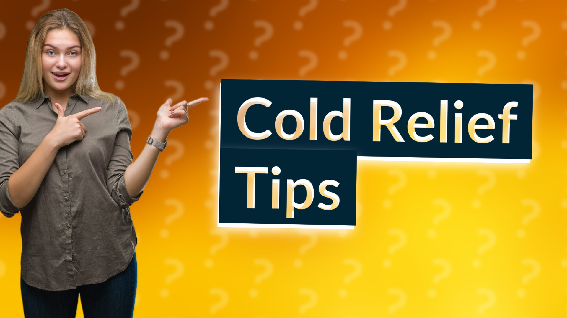 Cold Relief Tips