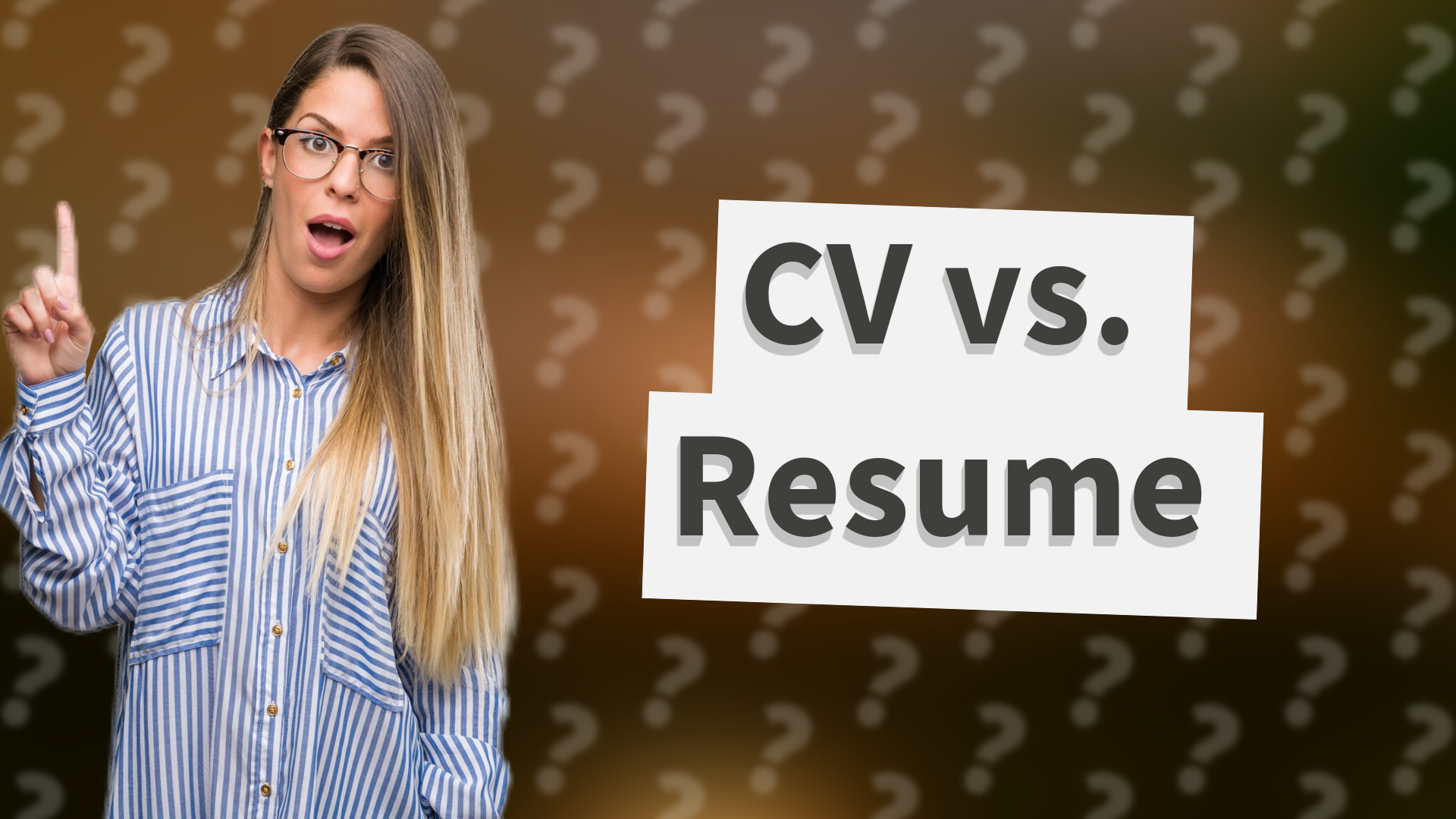 CV vs. Resume