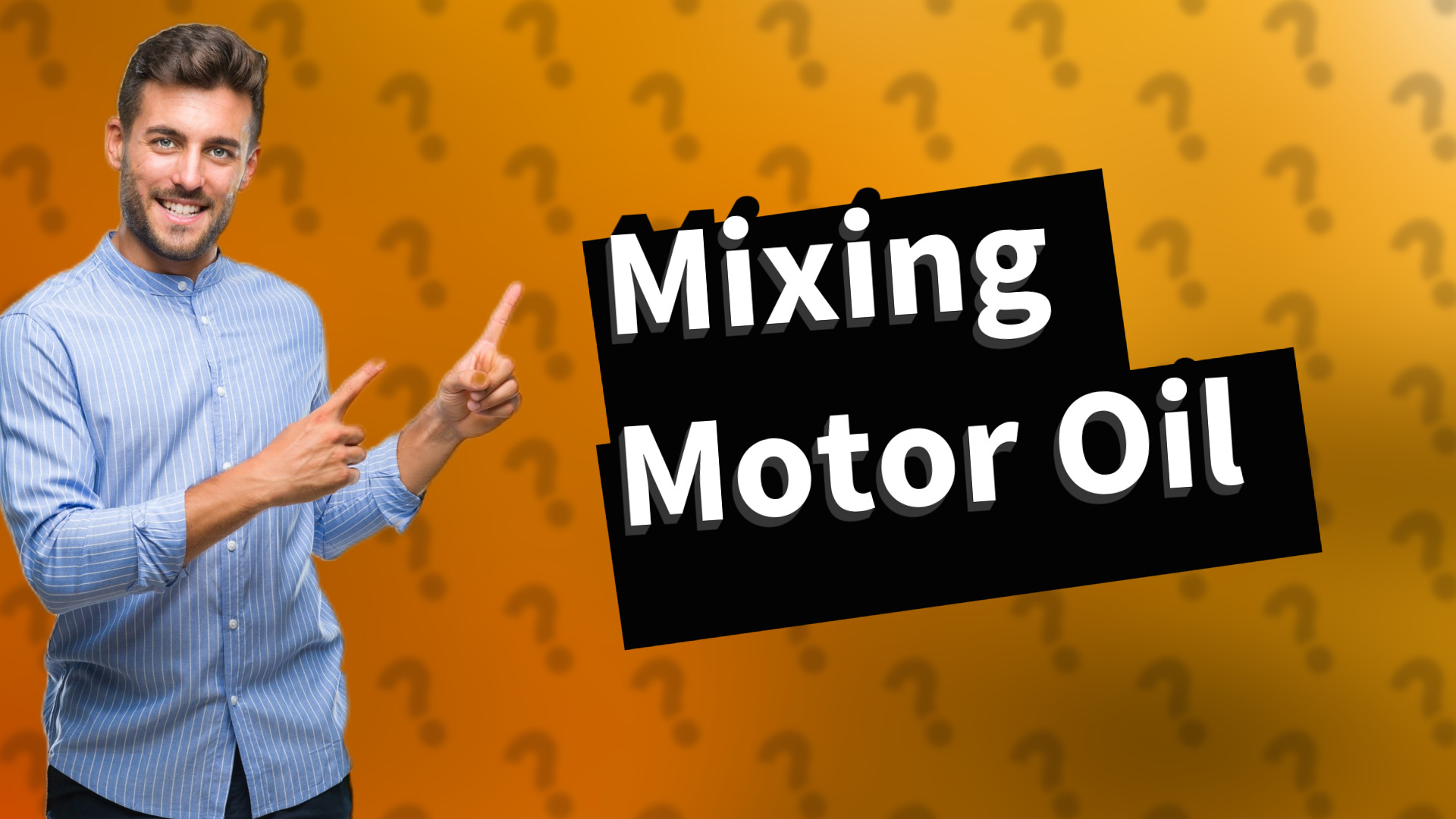 Mixing Motor Oil