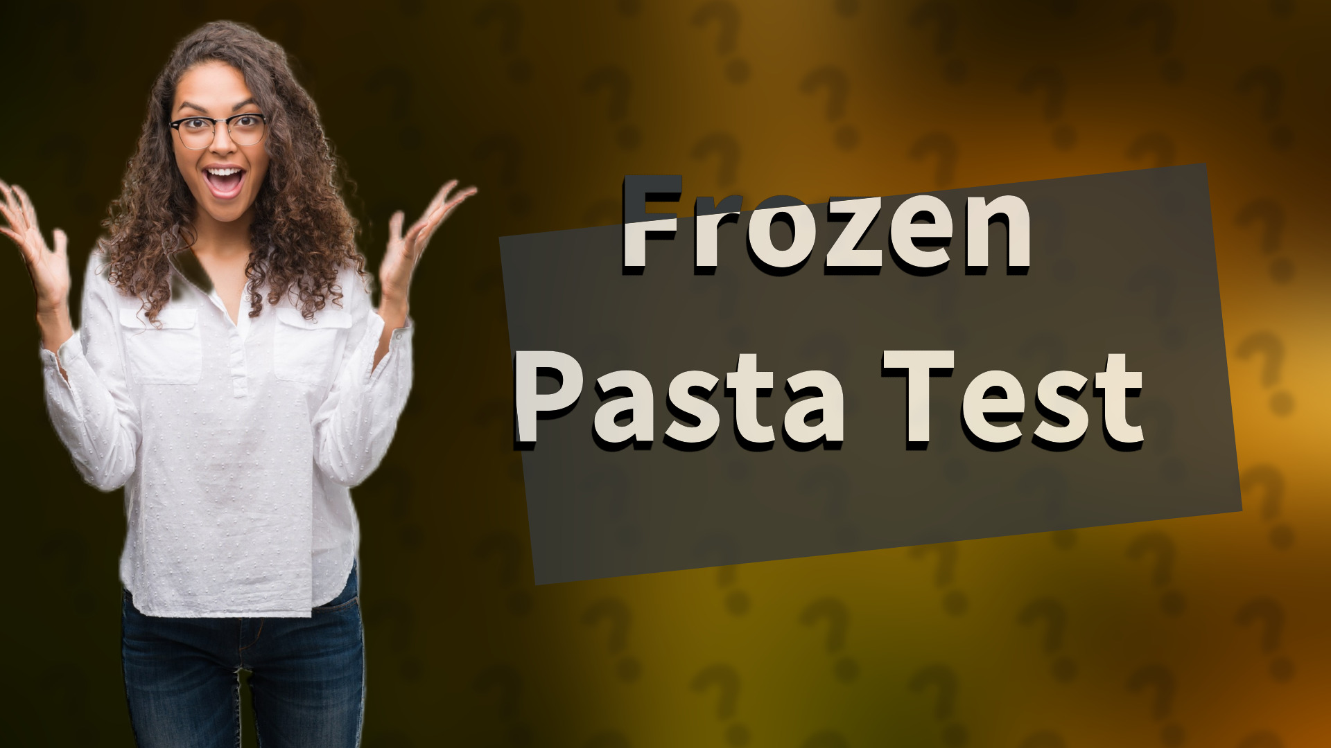 Frozen Pasta Test