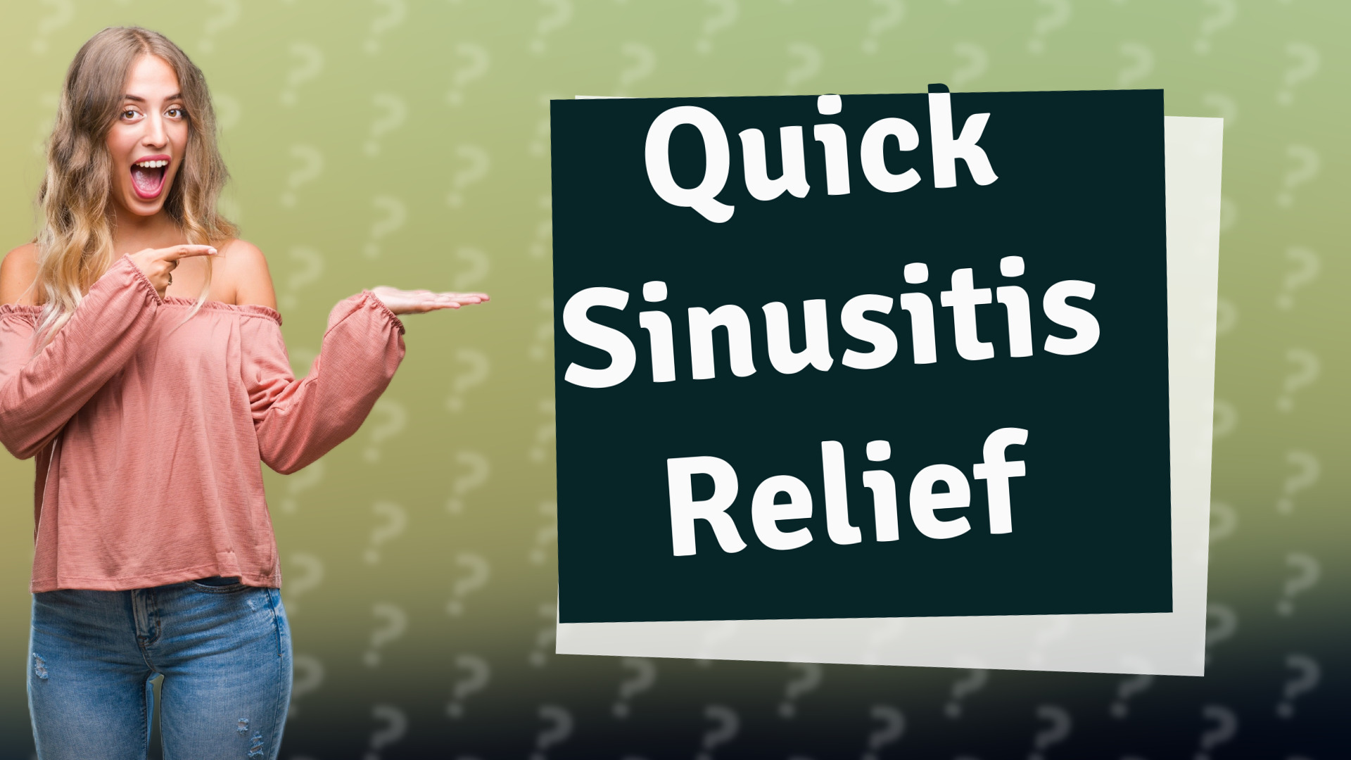 Quick Sinusitis Relief
