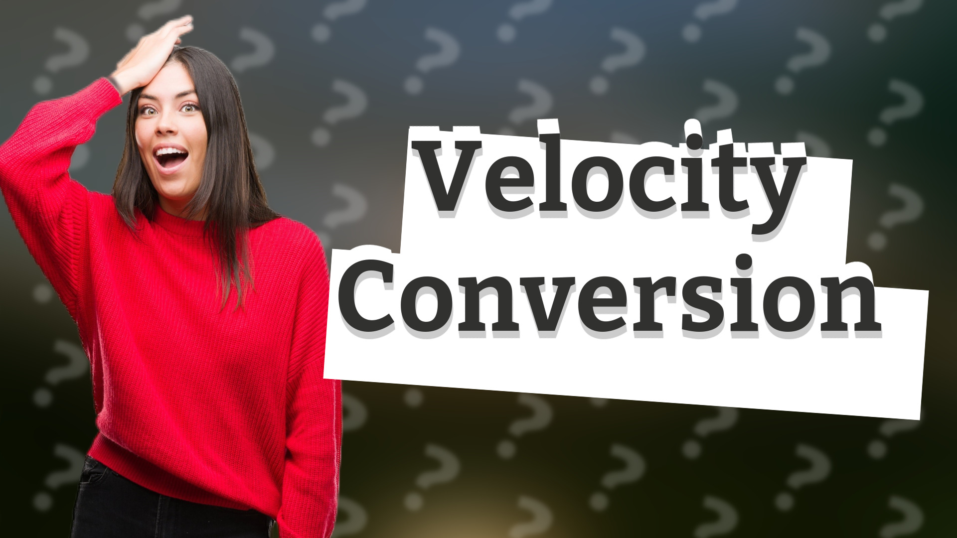 Velocity Conversion