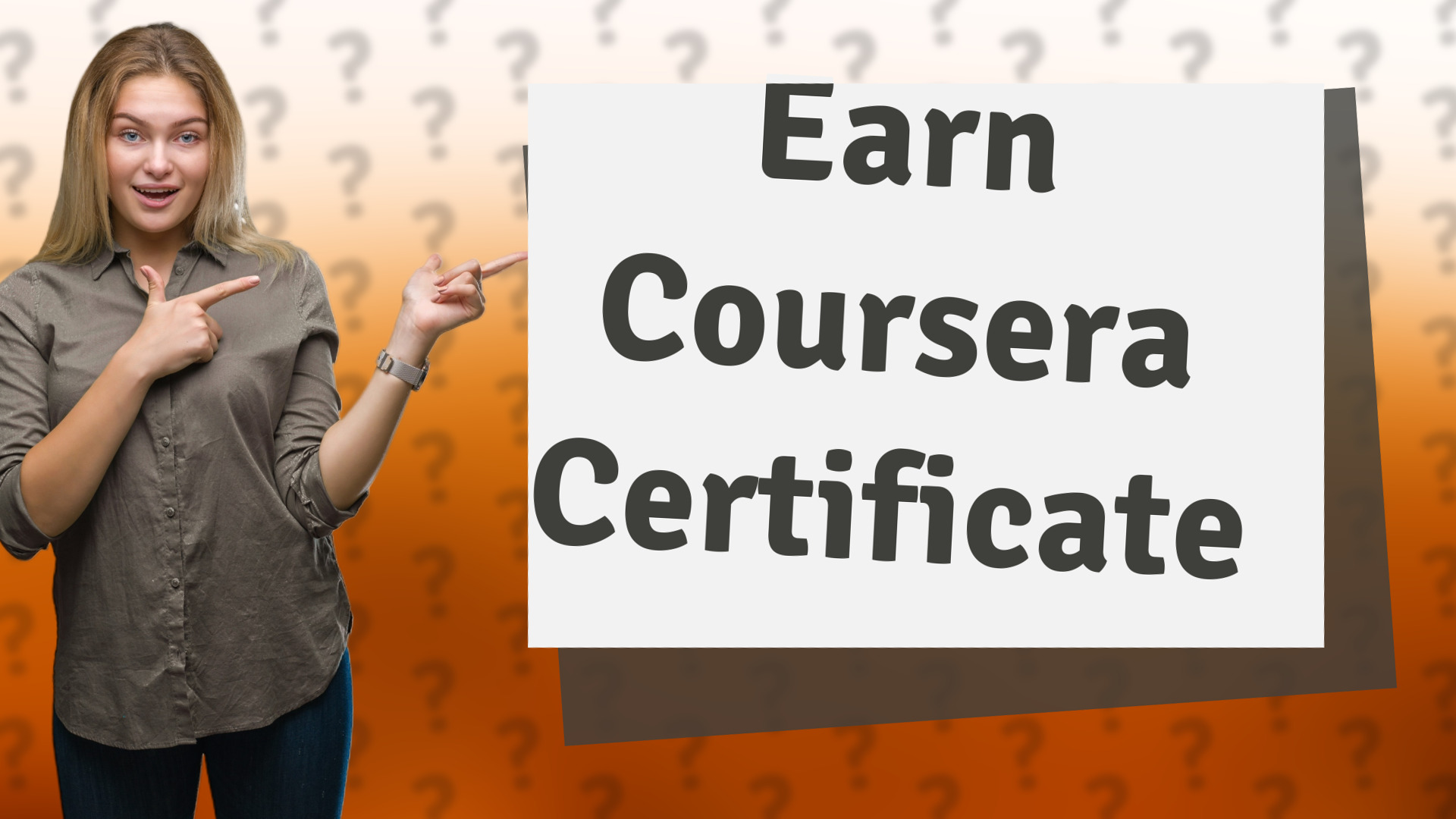 Earn Coursera Certificate