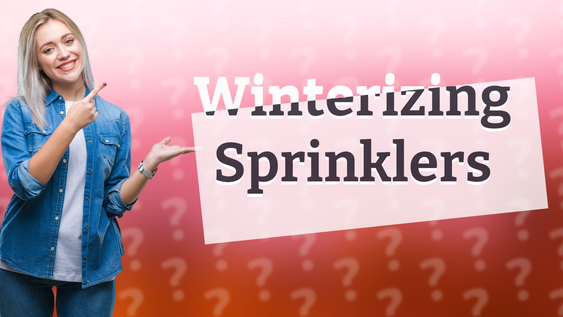 Winterizing Sprinklers