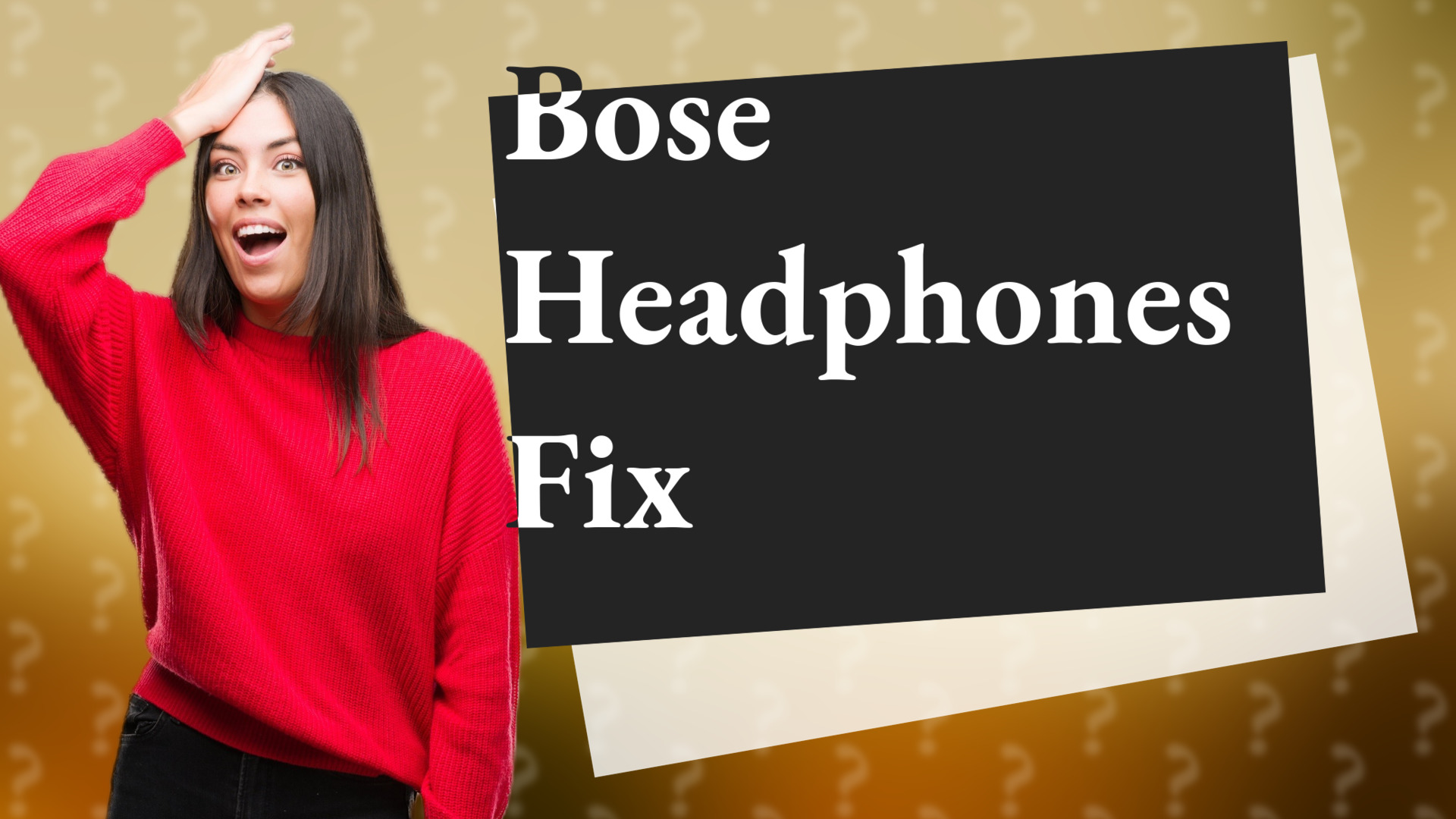 Bose Headphones Fix