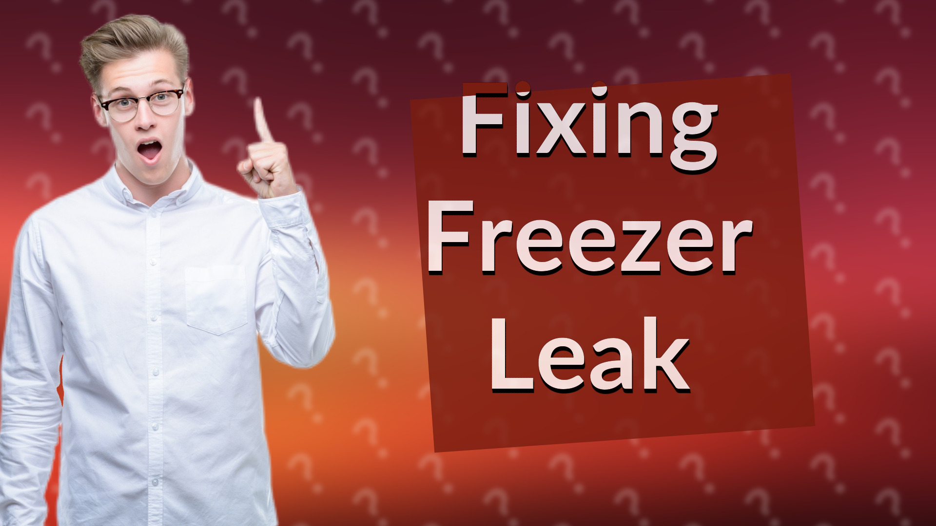 Fixing Freezer Leak