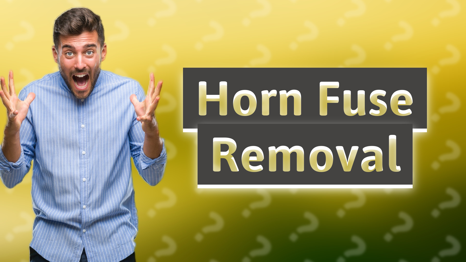 Horn Fuse Removal