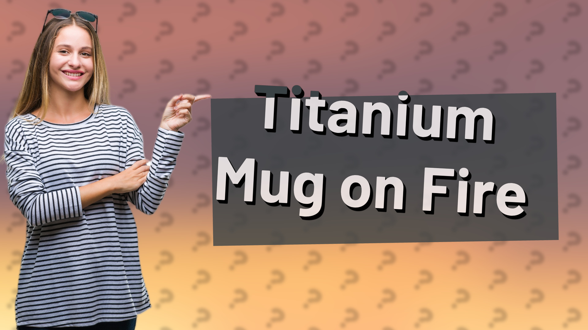 Titanium Mug on Fire