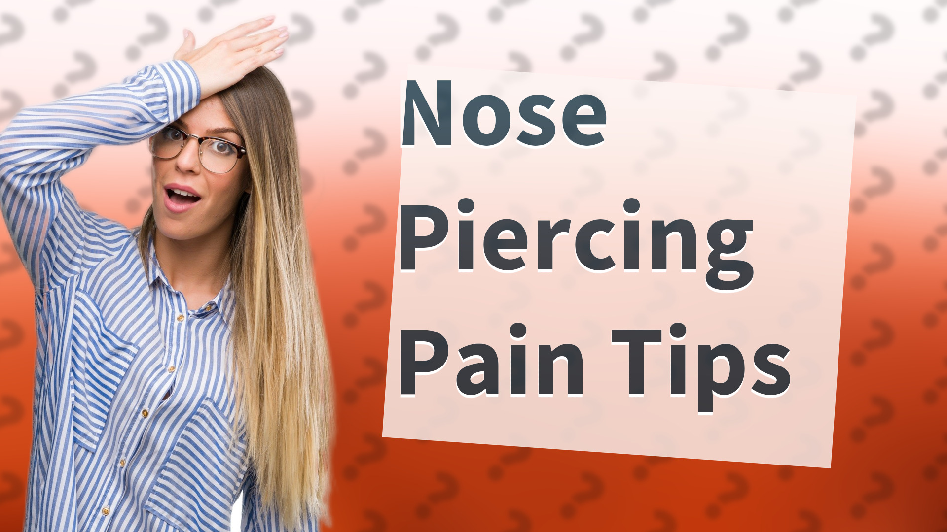Nose Piercing Pain Tips