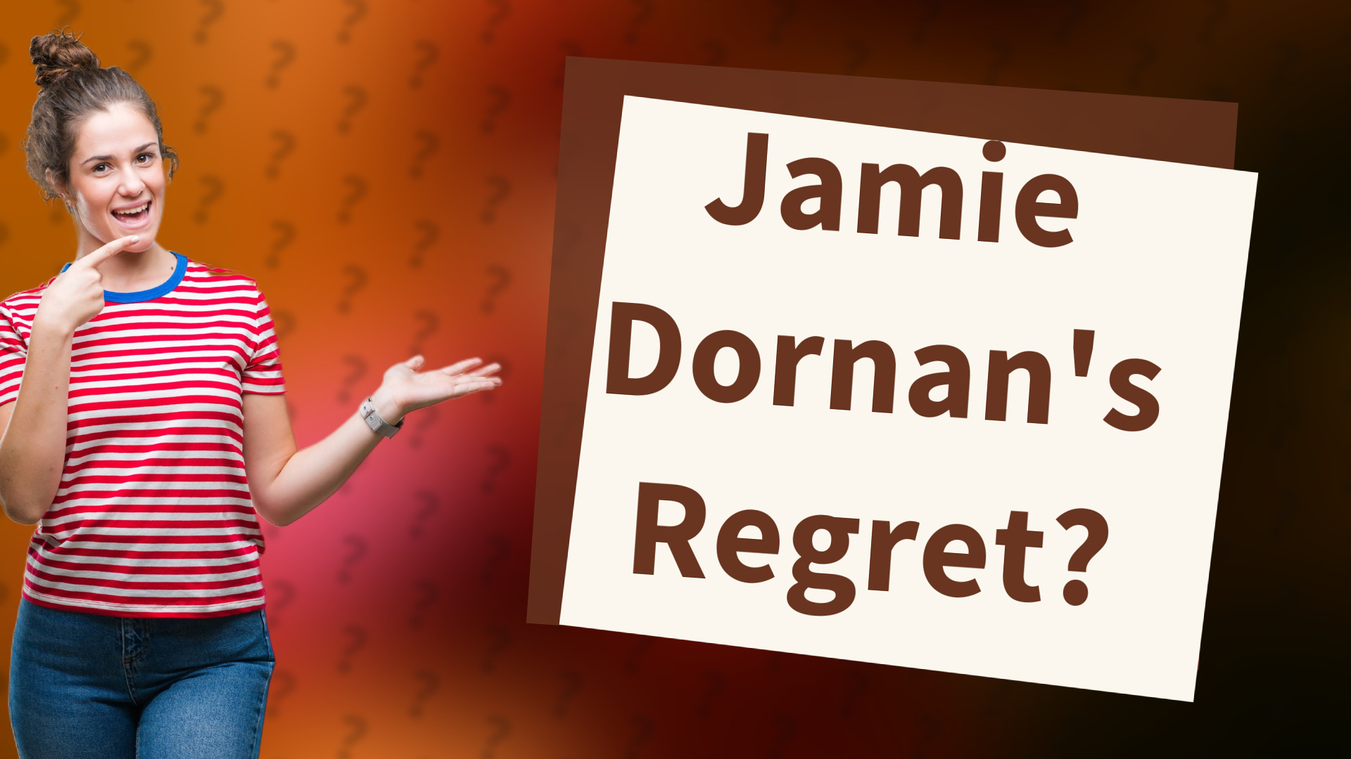 Jamie Dornan's Regret?