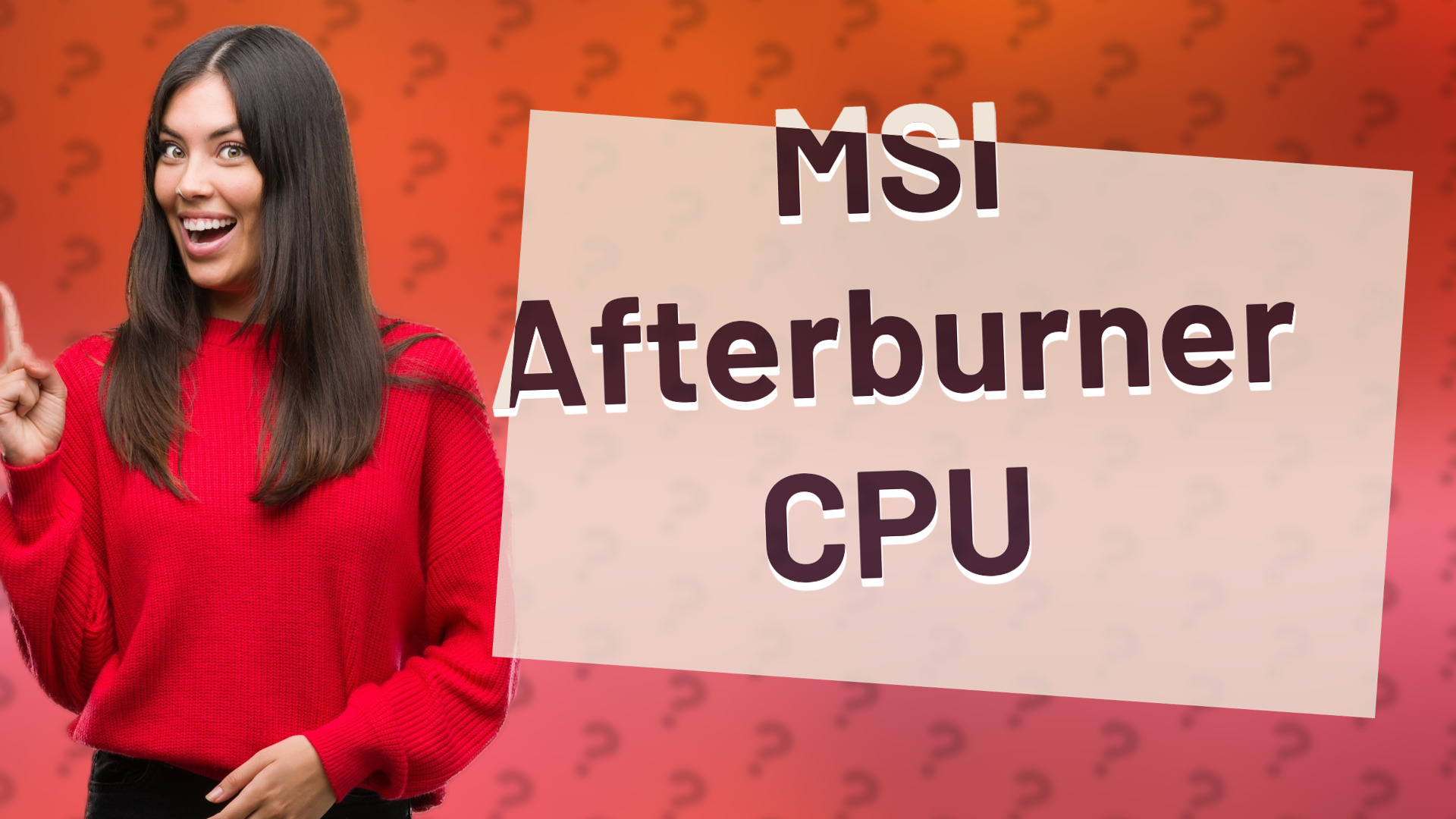 MSI Afterburner CPU