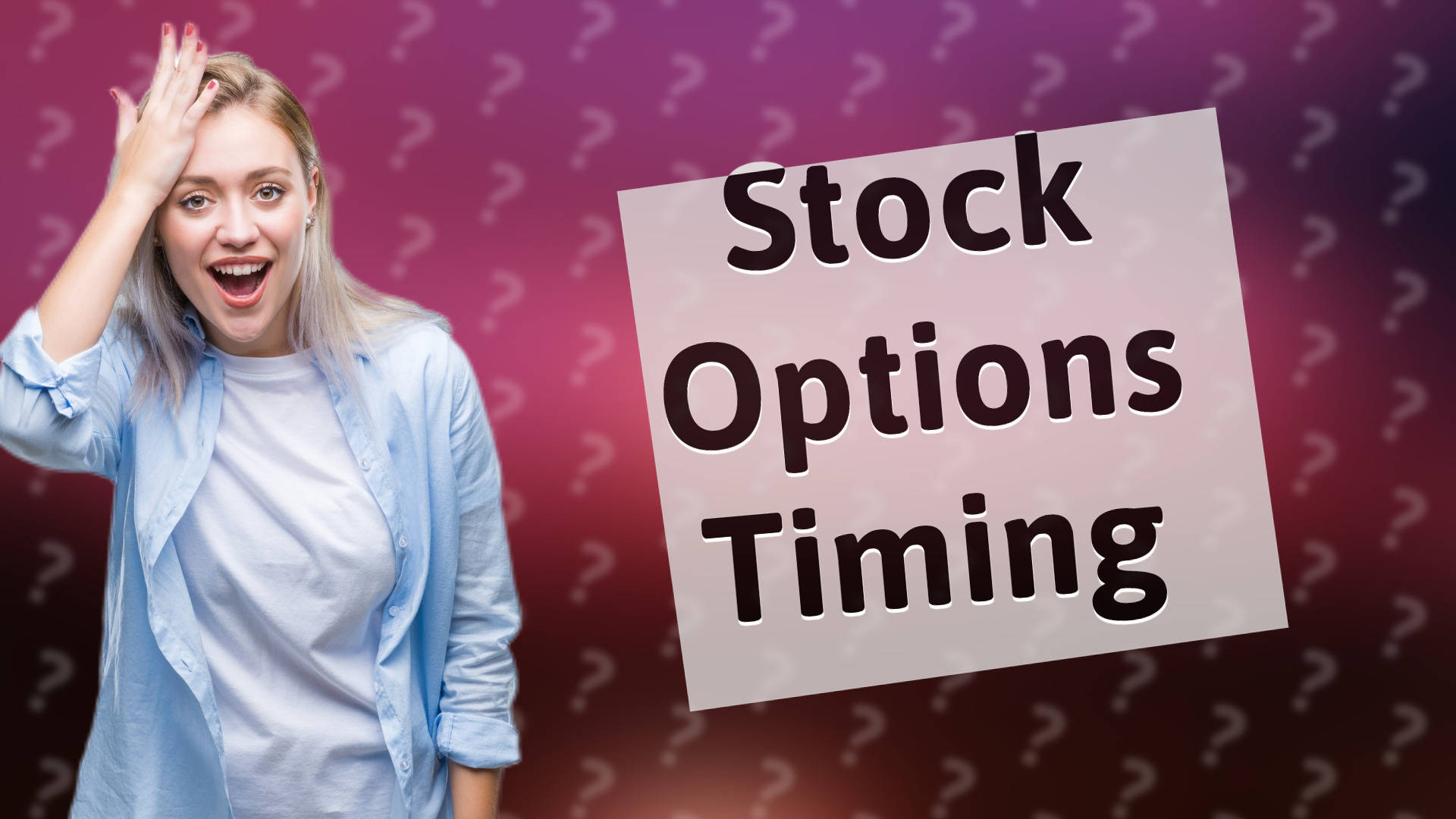 Stock Options Timing