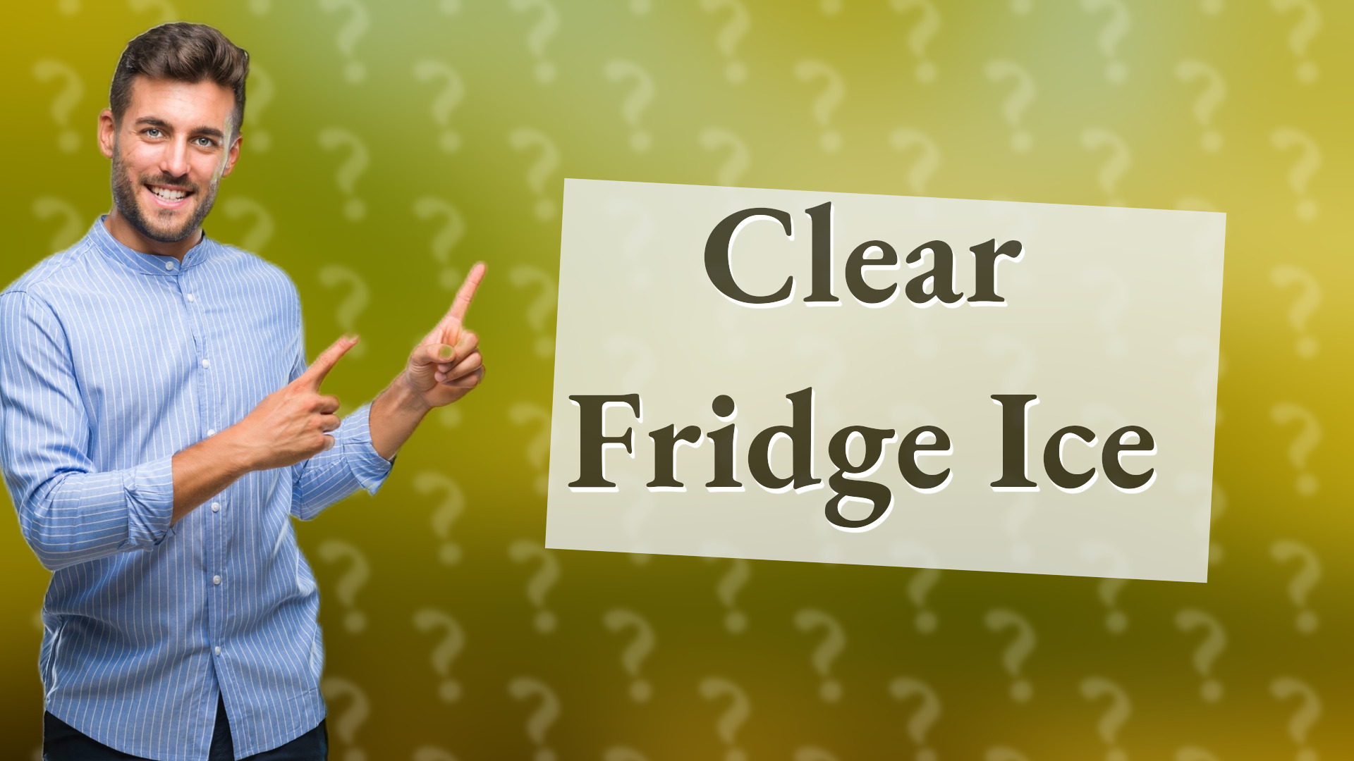 Clear Fridge Ice